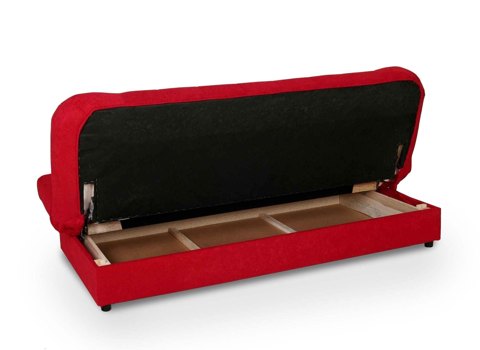 Sofá cama convertible rojo KOTI