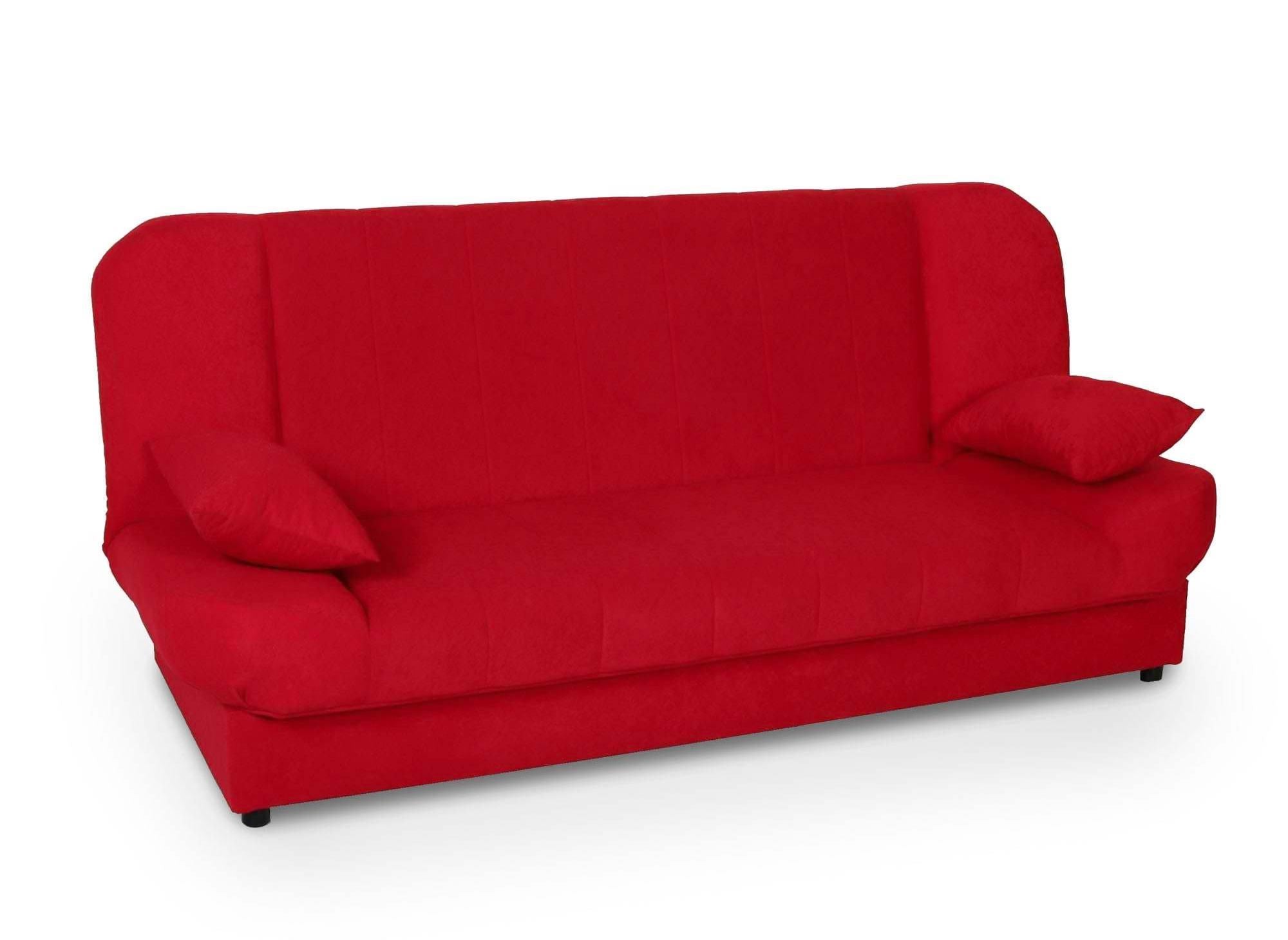Sofá cama convertible rojo KOTI