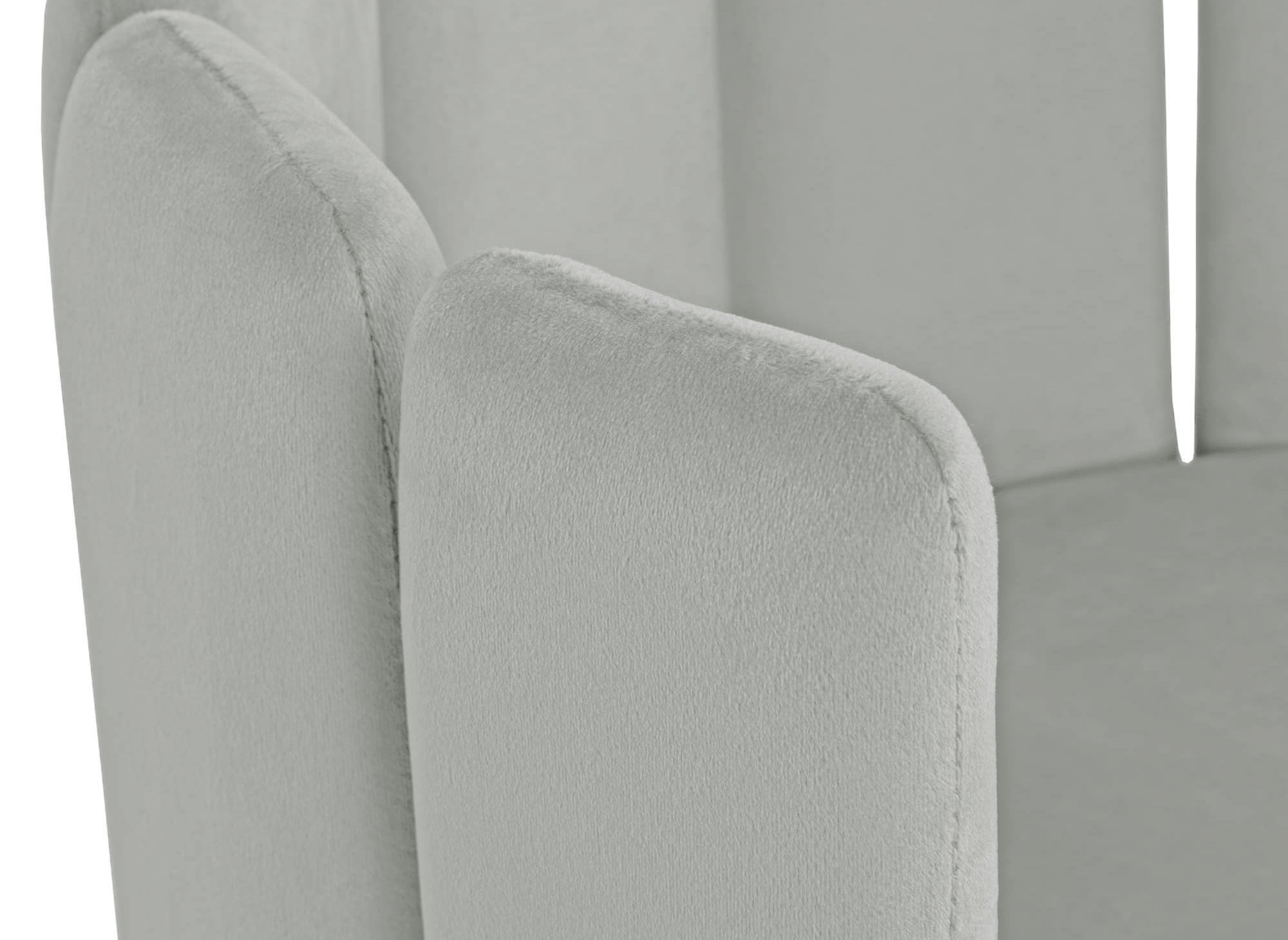 Juego de 2 taburetes de bar de diseño DEBBY en terciopelo gris