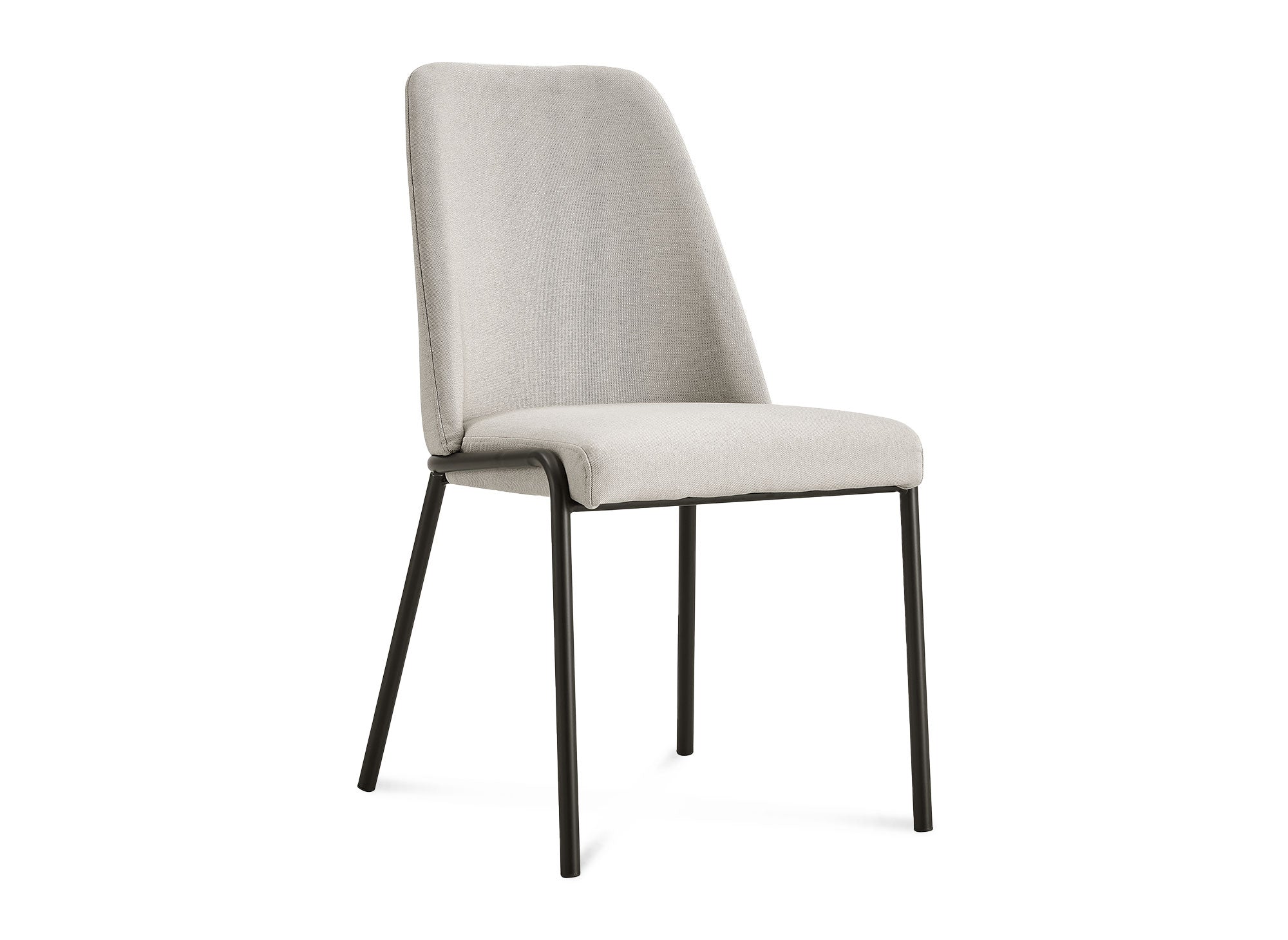 Juego de 2 sillas de tela beige ABRIL