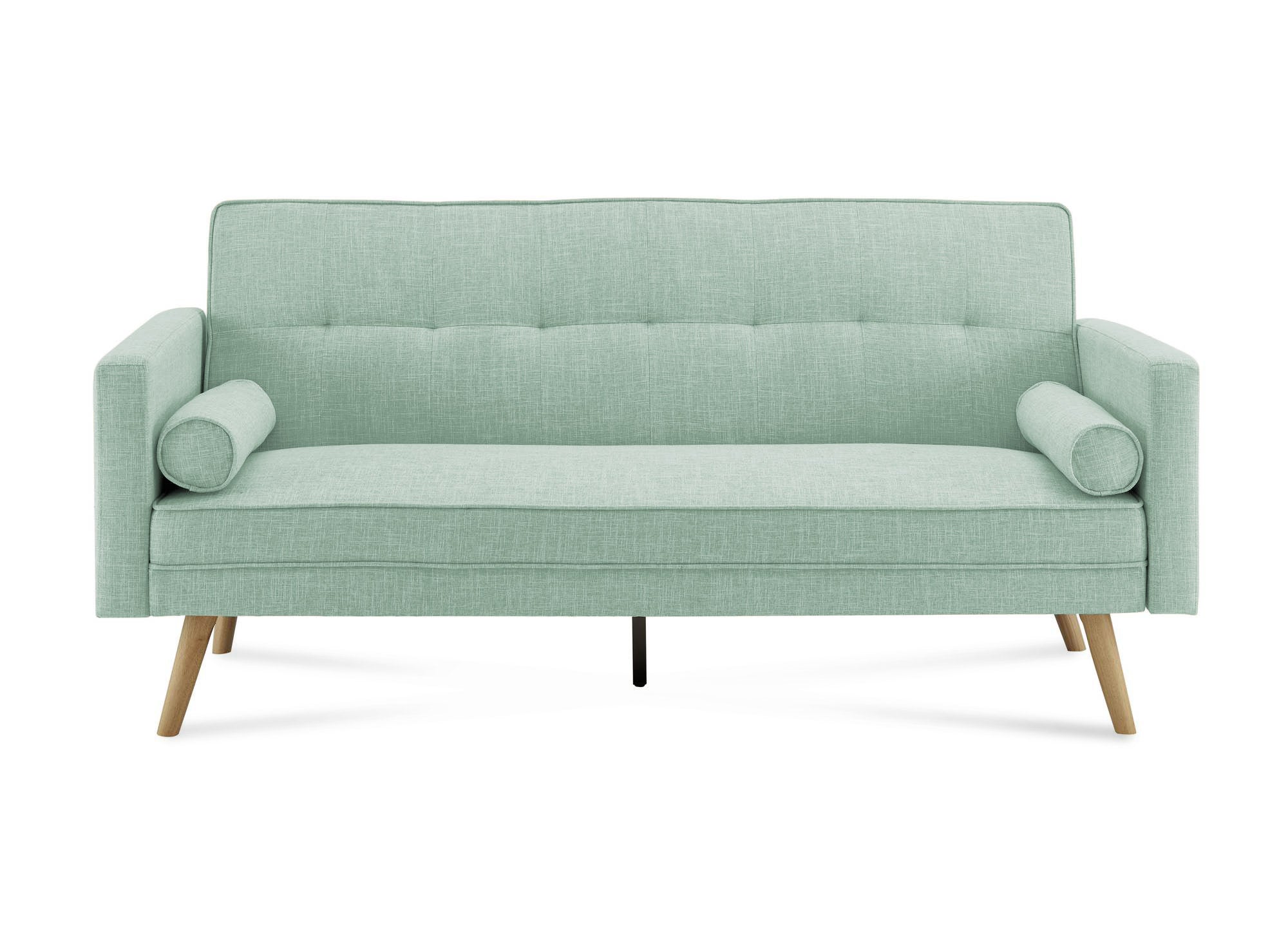 Sofá cama TANIA click-clack en tela verde agua