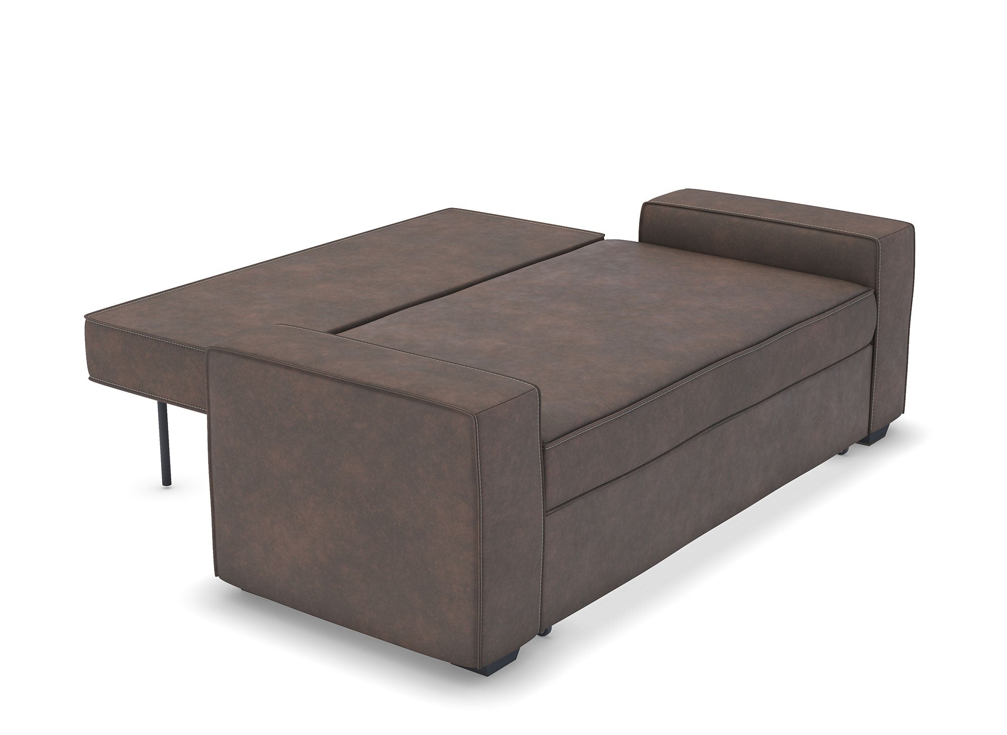 Sofá cama JAMES de 3 plazas en color marrón