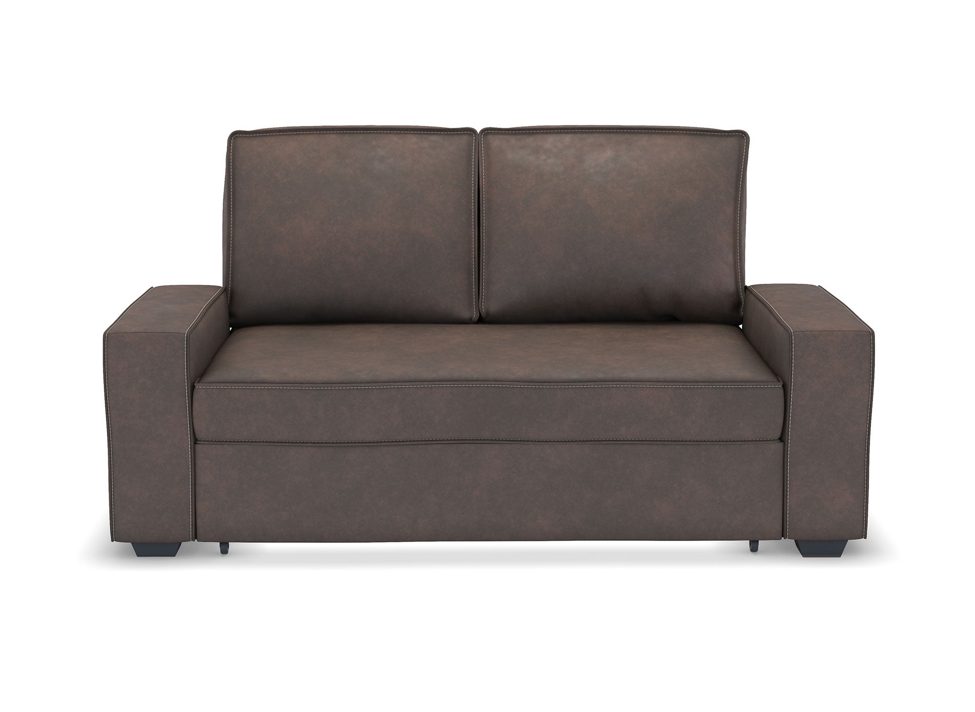 Sofá cama JAMES de 3 plazas en color marrón