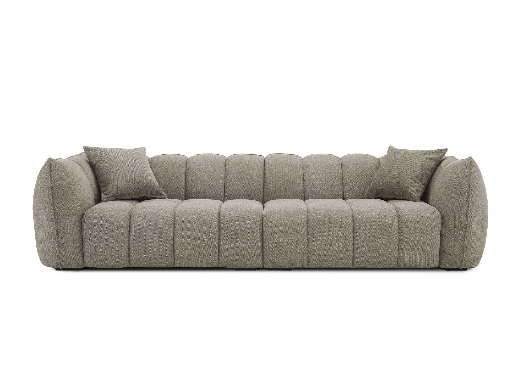 Sofá ALISSA de 4 plazas en tela color topo