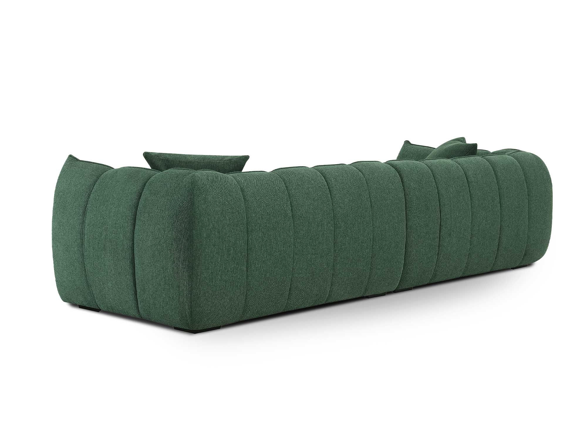 Sofá ALISSA de 4 plazas en tela verde