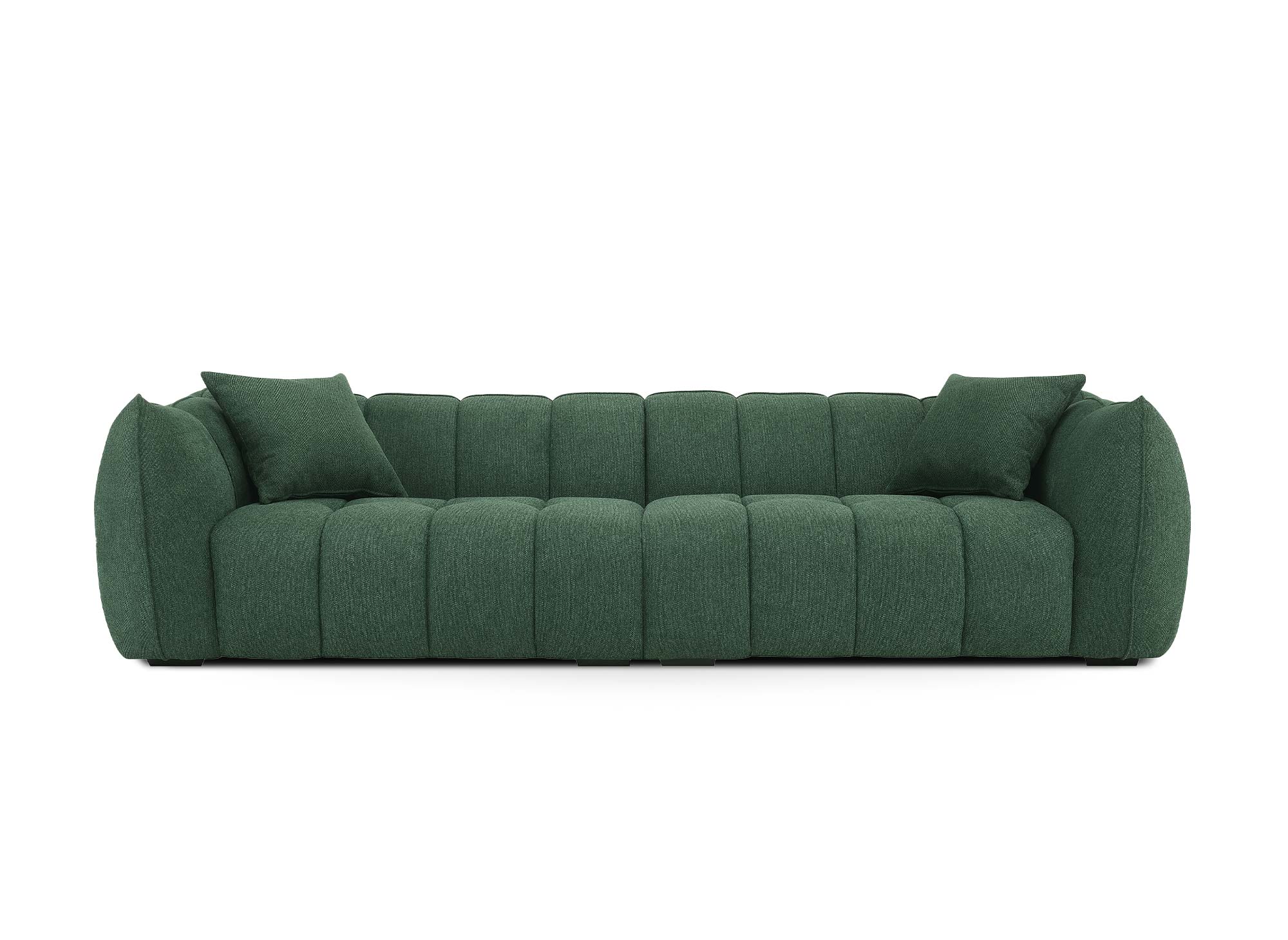 Sofá ALISSA de 4 plazas en tela verde