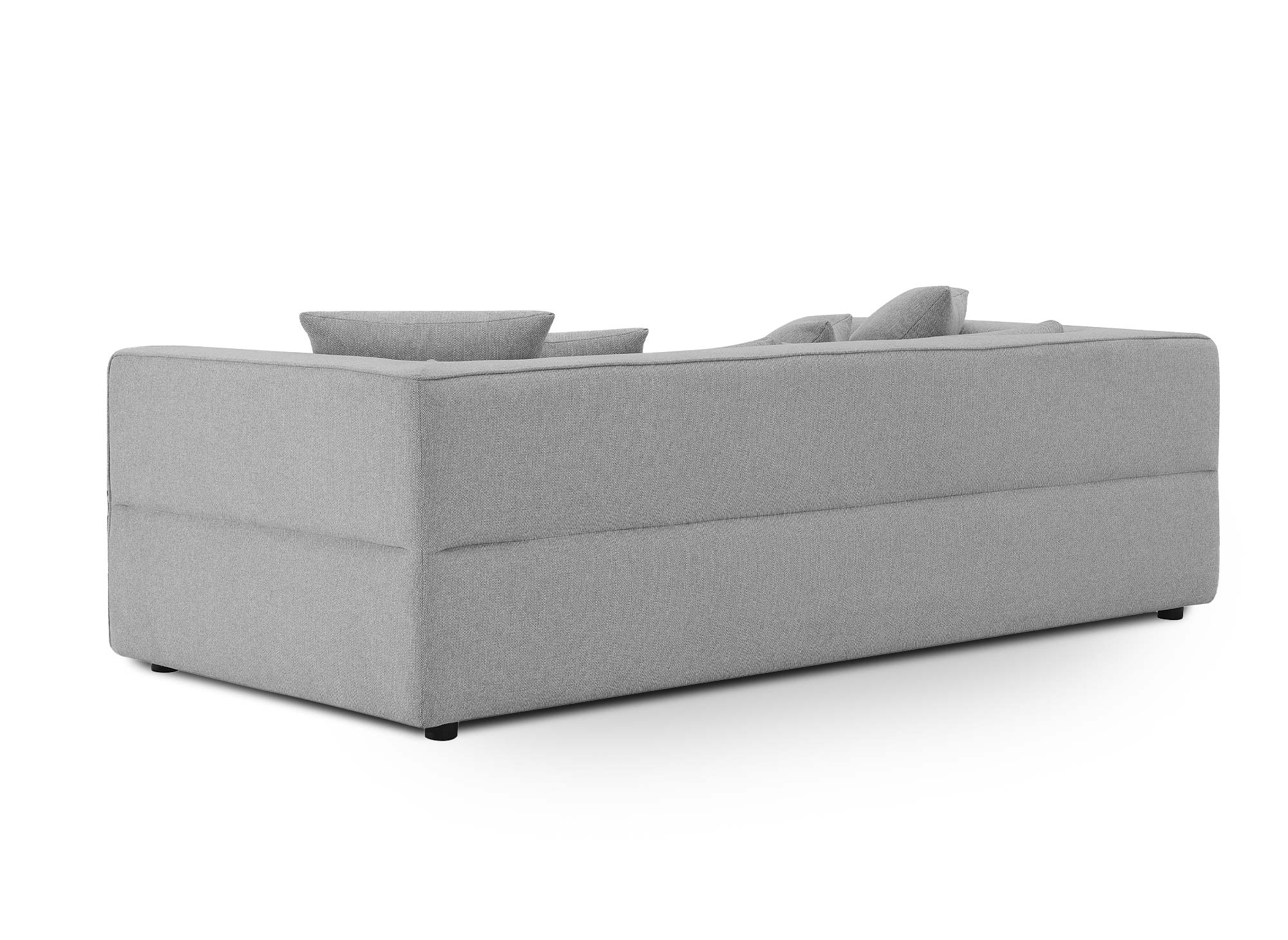 Sofá de 3 plazas EVELYNE en tela gris