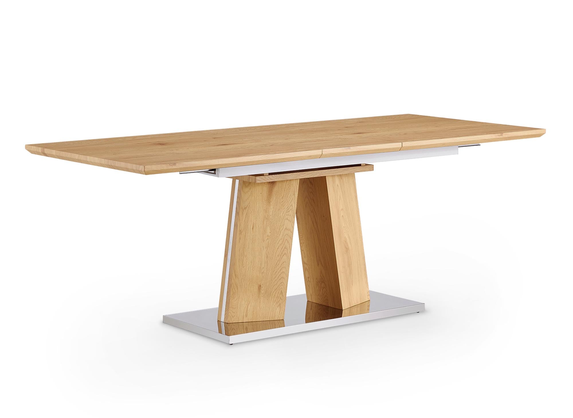 Mesa de comedor rectangular extensible de madera YANNA para 8 personas