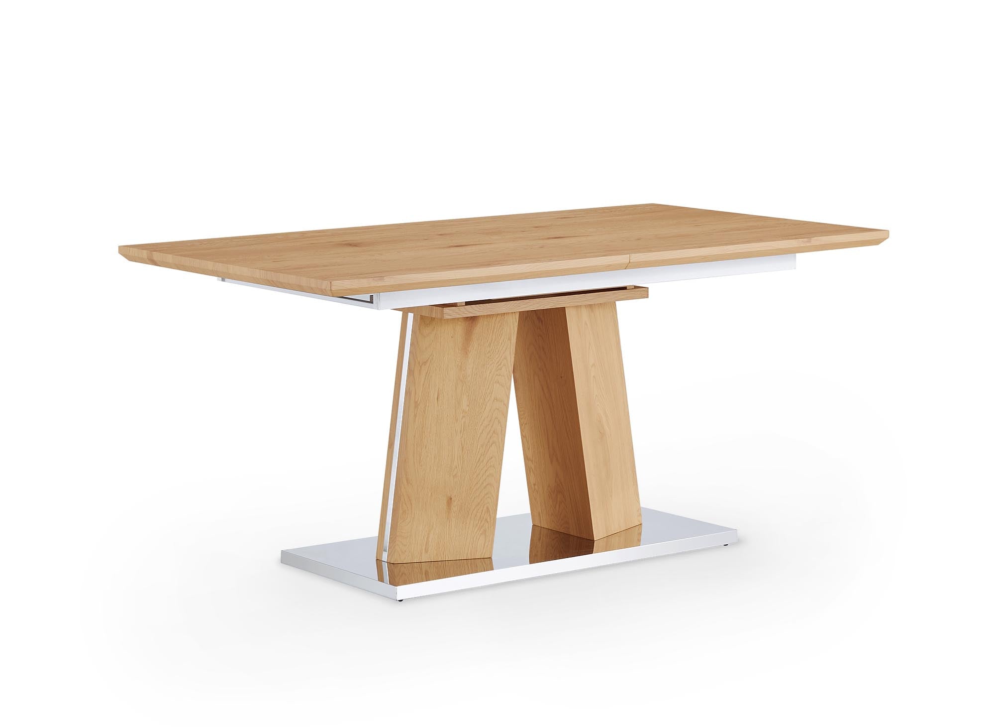 Mesa de comedor rectangular extensible de madera YANNA para 8 personas