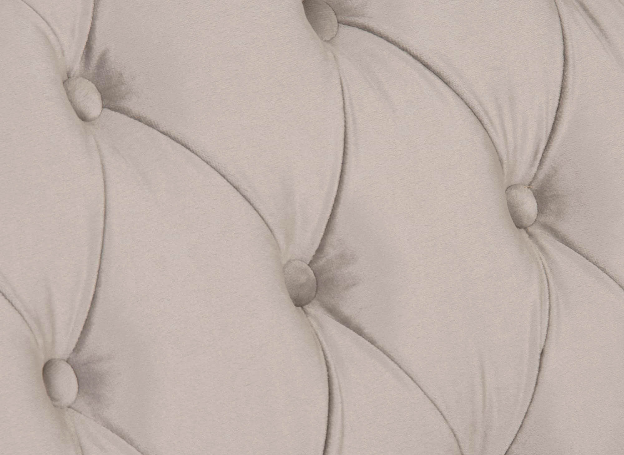 Sofá Chesterfield de dos plazas en terciopelo beige - WILSTON