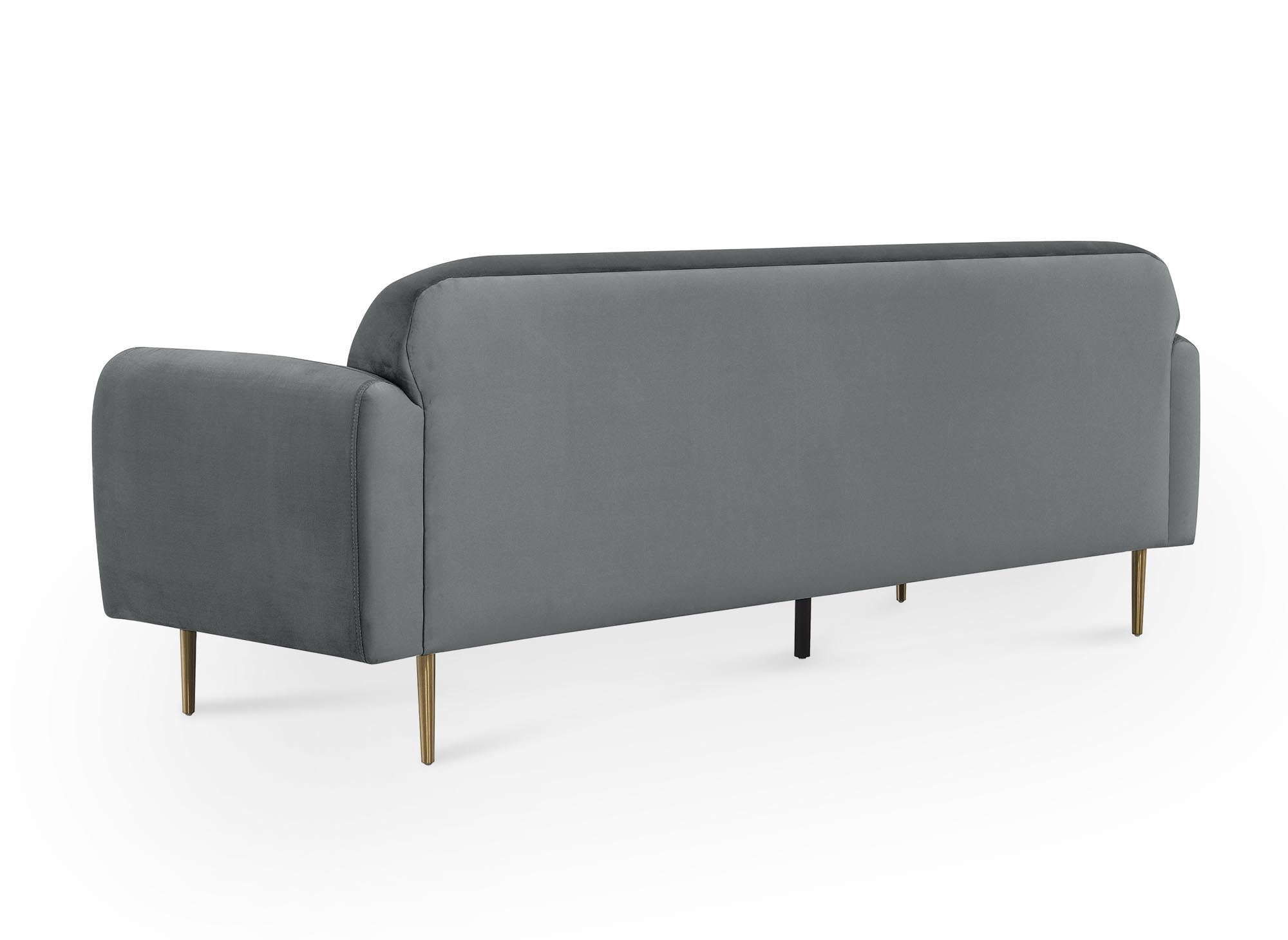 Sofá de 3 plazas MARILYNE en terciopelo gris