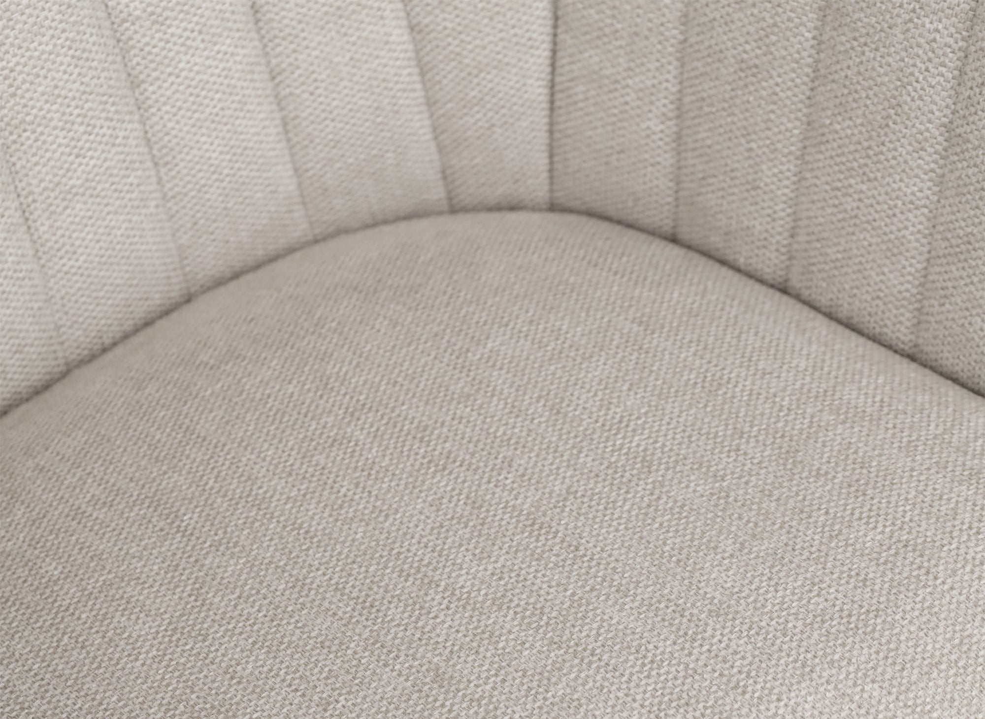 Juego de 2 sillas giratorias MARLEY en tela beige