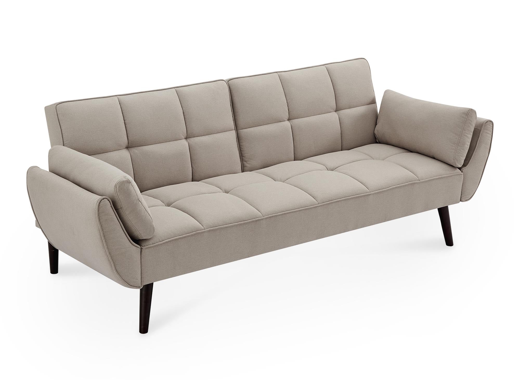 Sofá NARA de 3 plazas con mecanismo clic-clac en tela beige