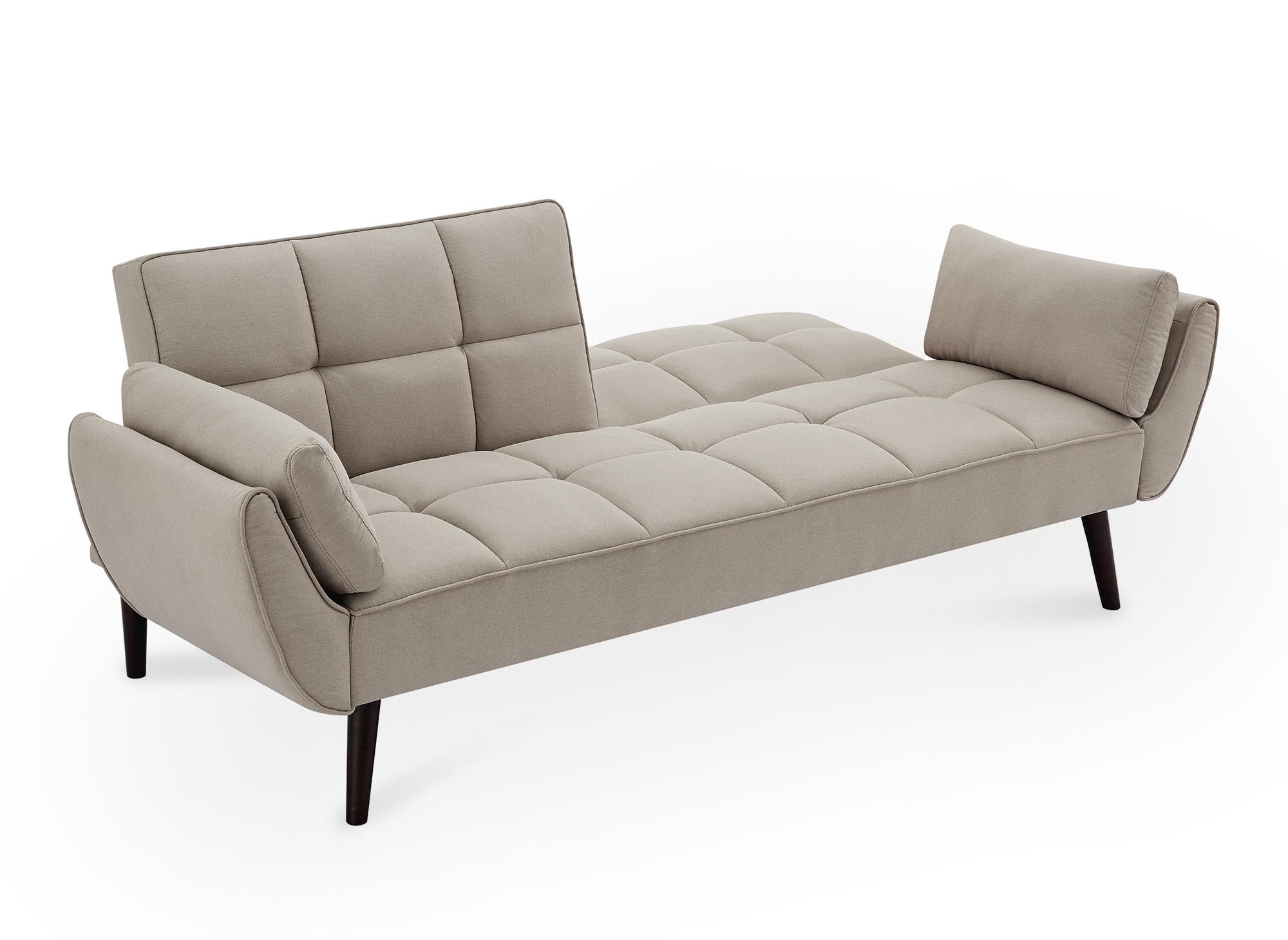 Sofá NARA de 3 plazas con mecanismo clic-clac en tela beige