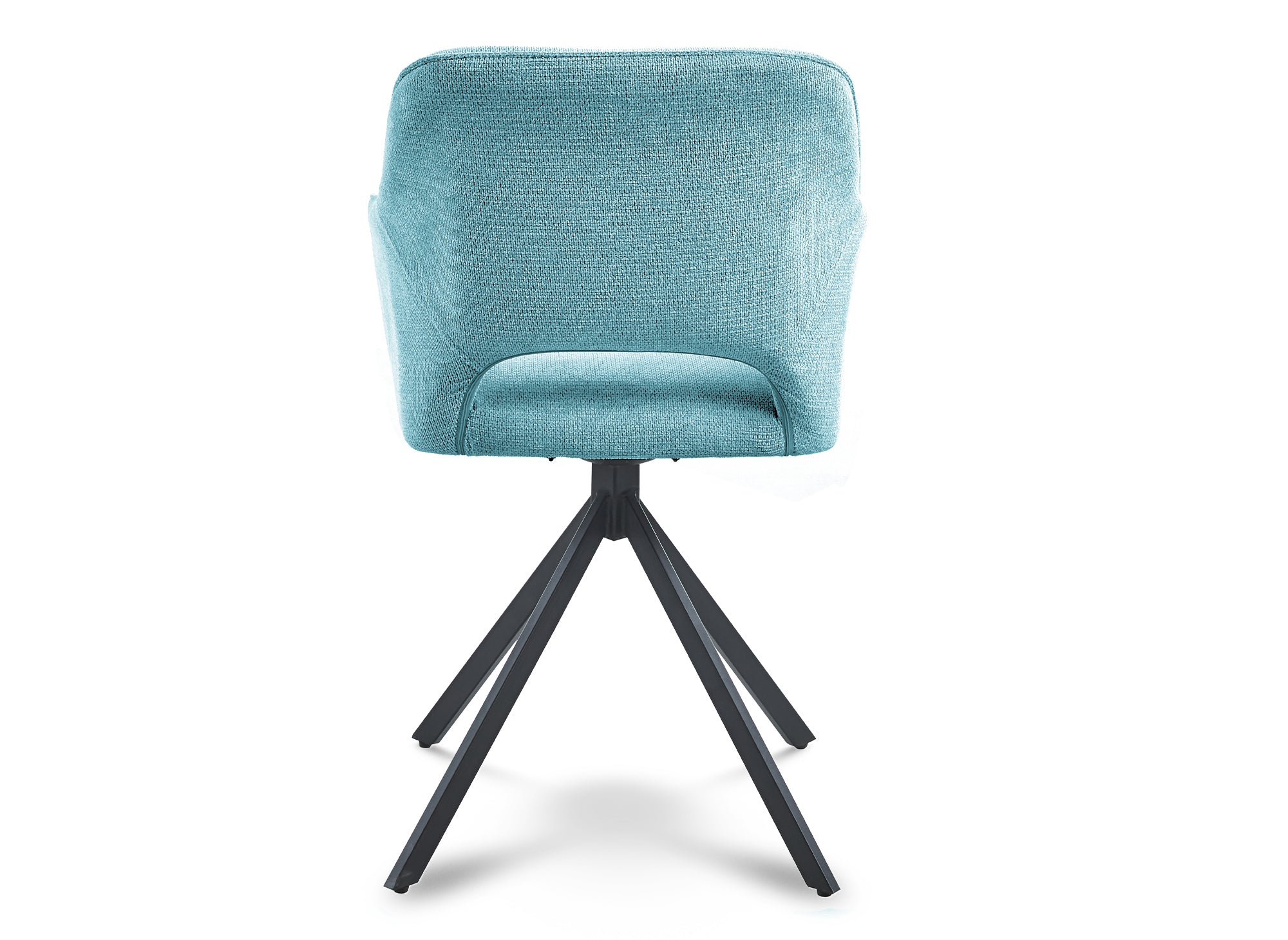 Juego de 2 sillones giratorios de diseño CIEL en terciopelo verde claro