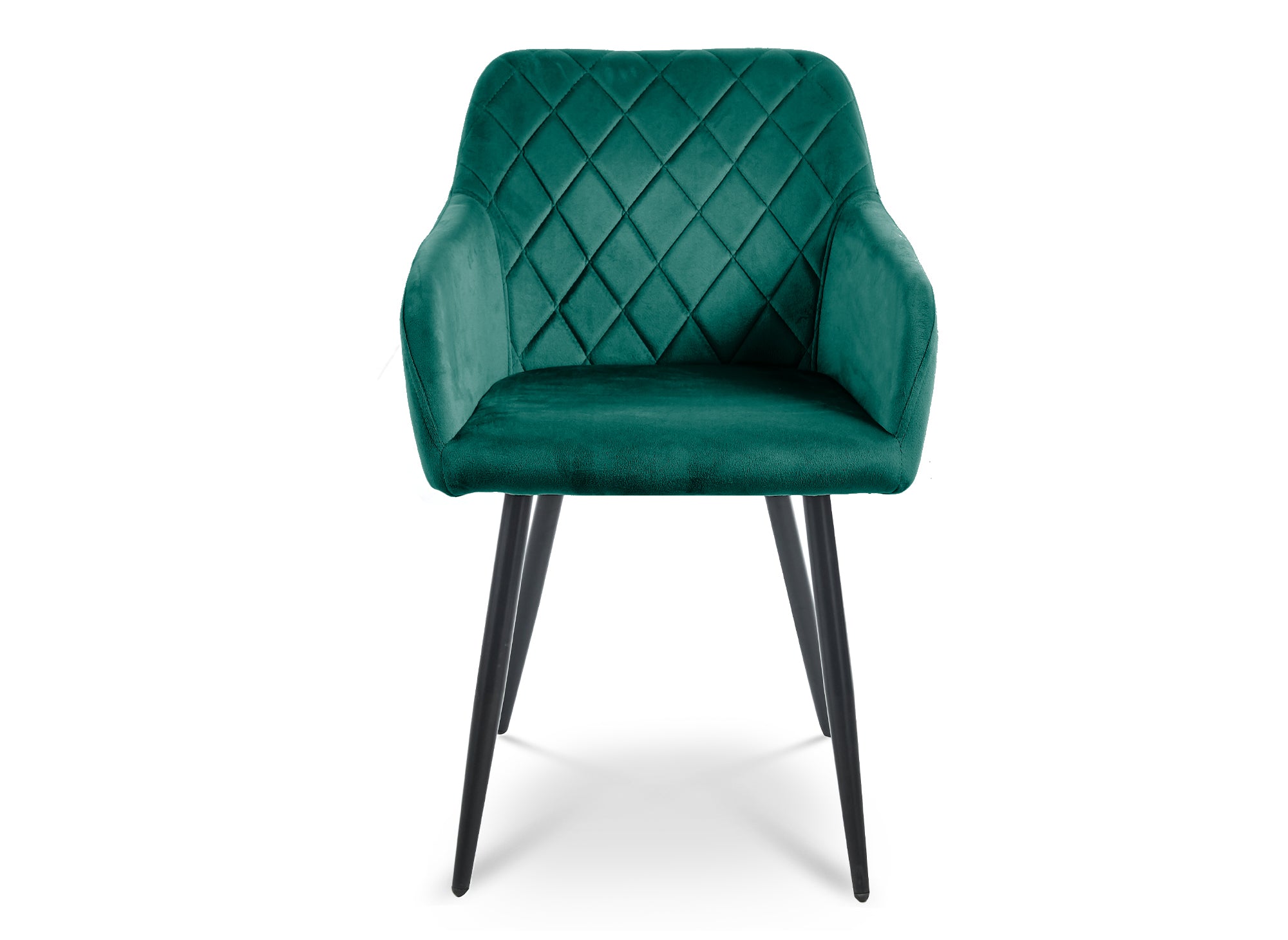 Conjunto de 2 sillones KANA de terciopelo verde