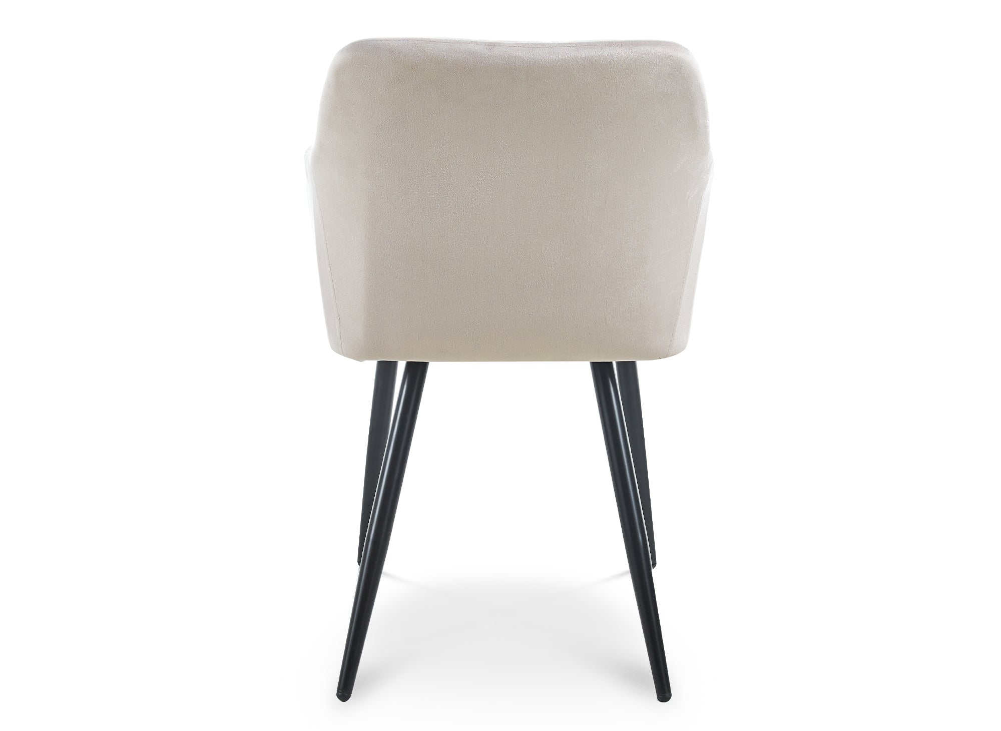 Conjunto de 2 sillones KANA de terciopelo beige