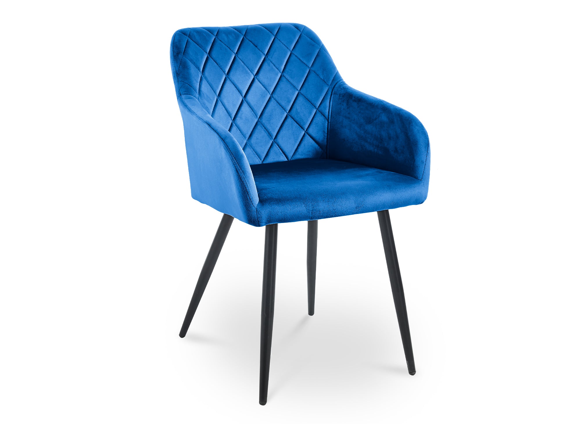 Conjunto de 2 sillones KANA de terciopelo azul