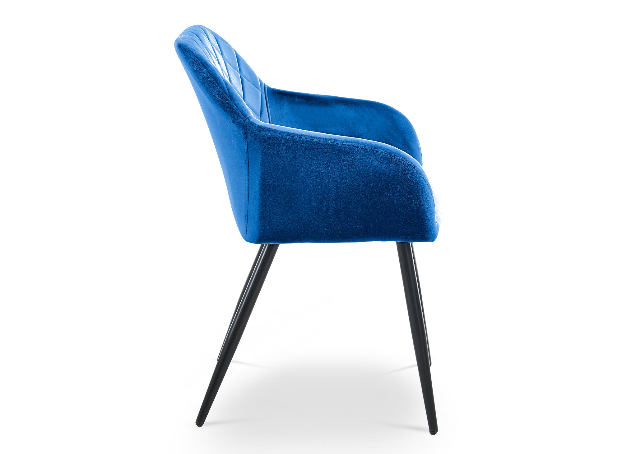 Conjunto de 2 sillones KANA de terciopelo azul