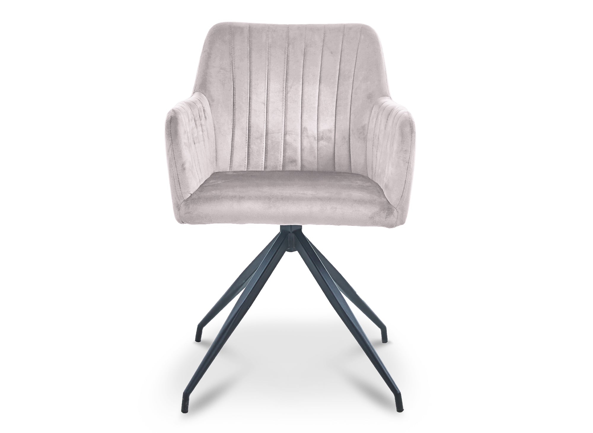 Juego de 2 sillas RATUS de terciopelo beige con patas de metal negro