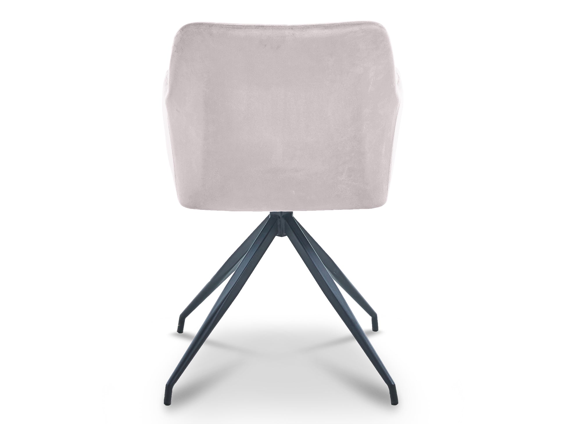 Juego de 2 sillas RATUS de terciopelo beige con patas de metal negro