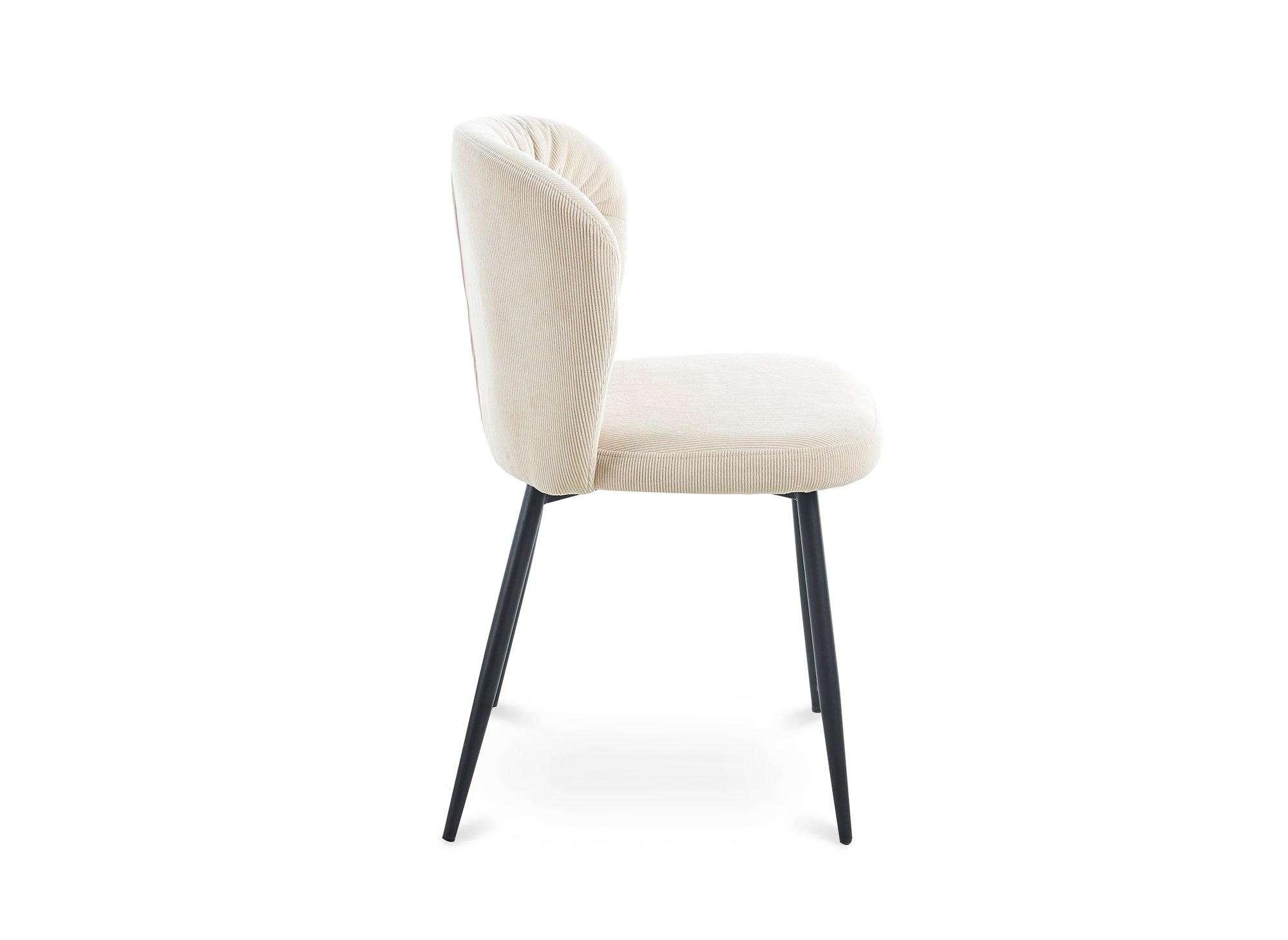 Juego de 4 sillas DANIELA de pana beige