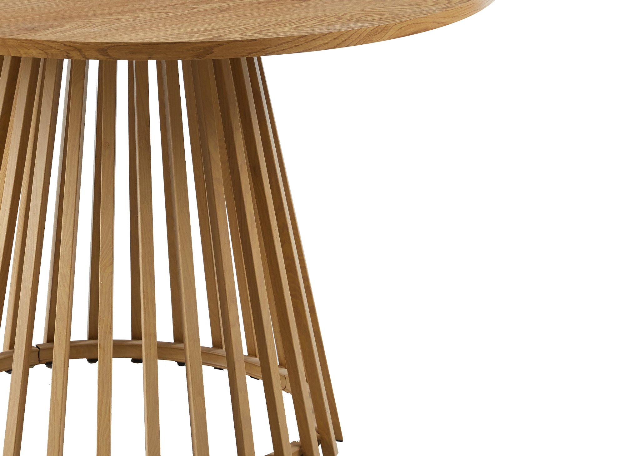 Mesa de comedor redonda HIBEA con patas de diseño