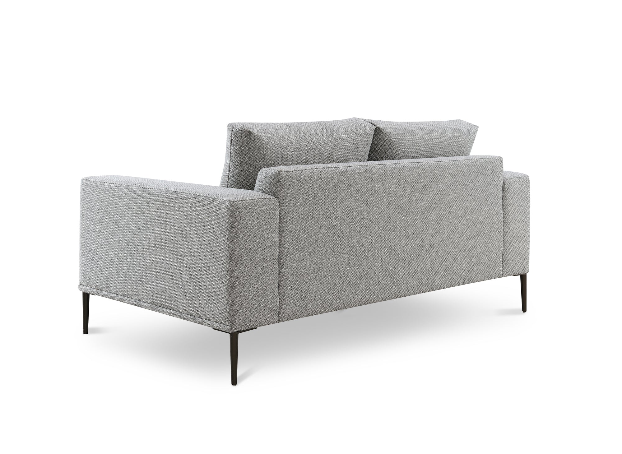 Sofá ARNOLD de 2 plazas en tela gris claro