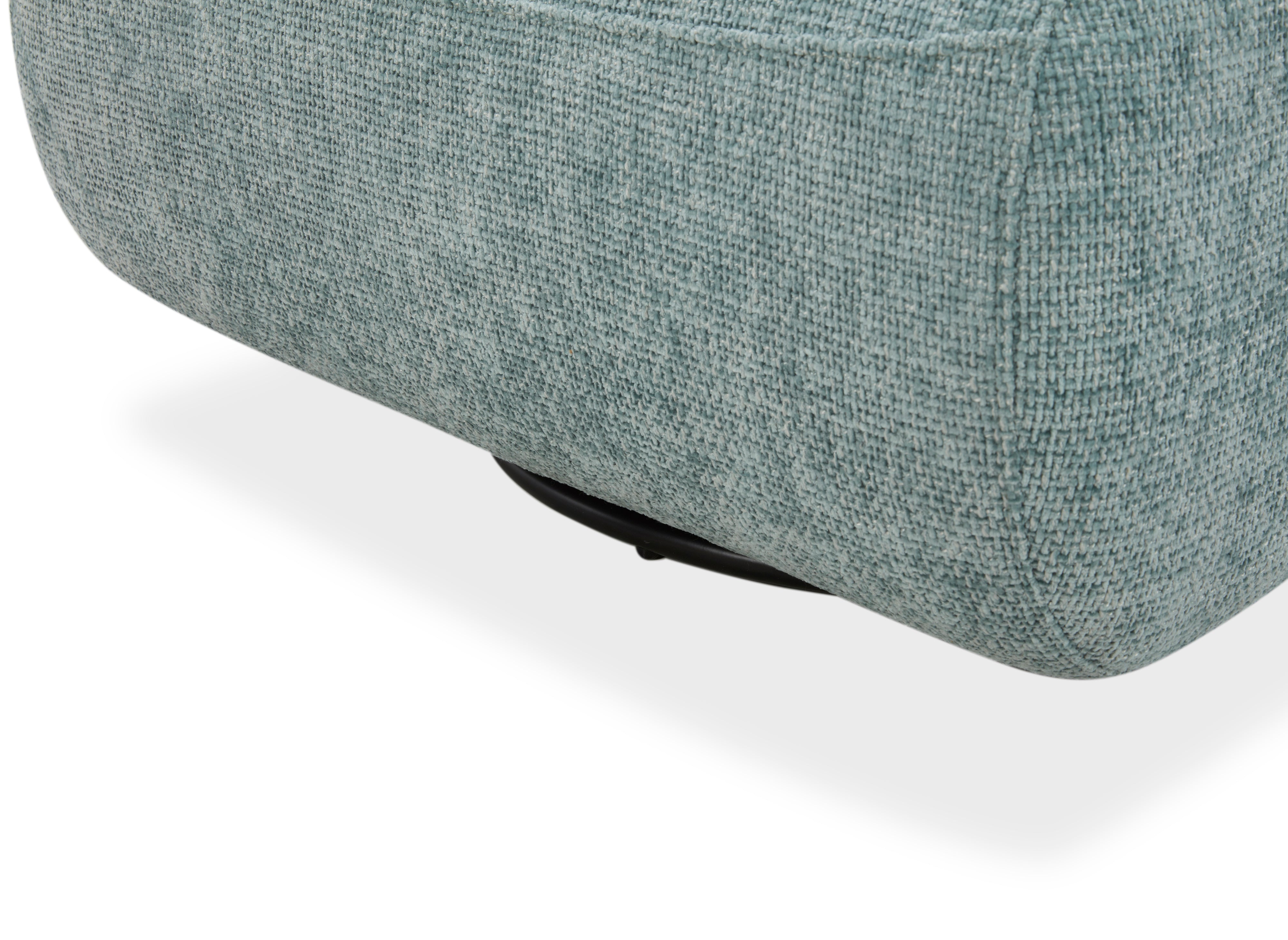 Sillón giratorio TANGO en terciopelo verde espuma de mar jaspeado