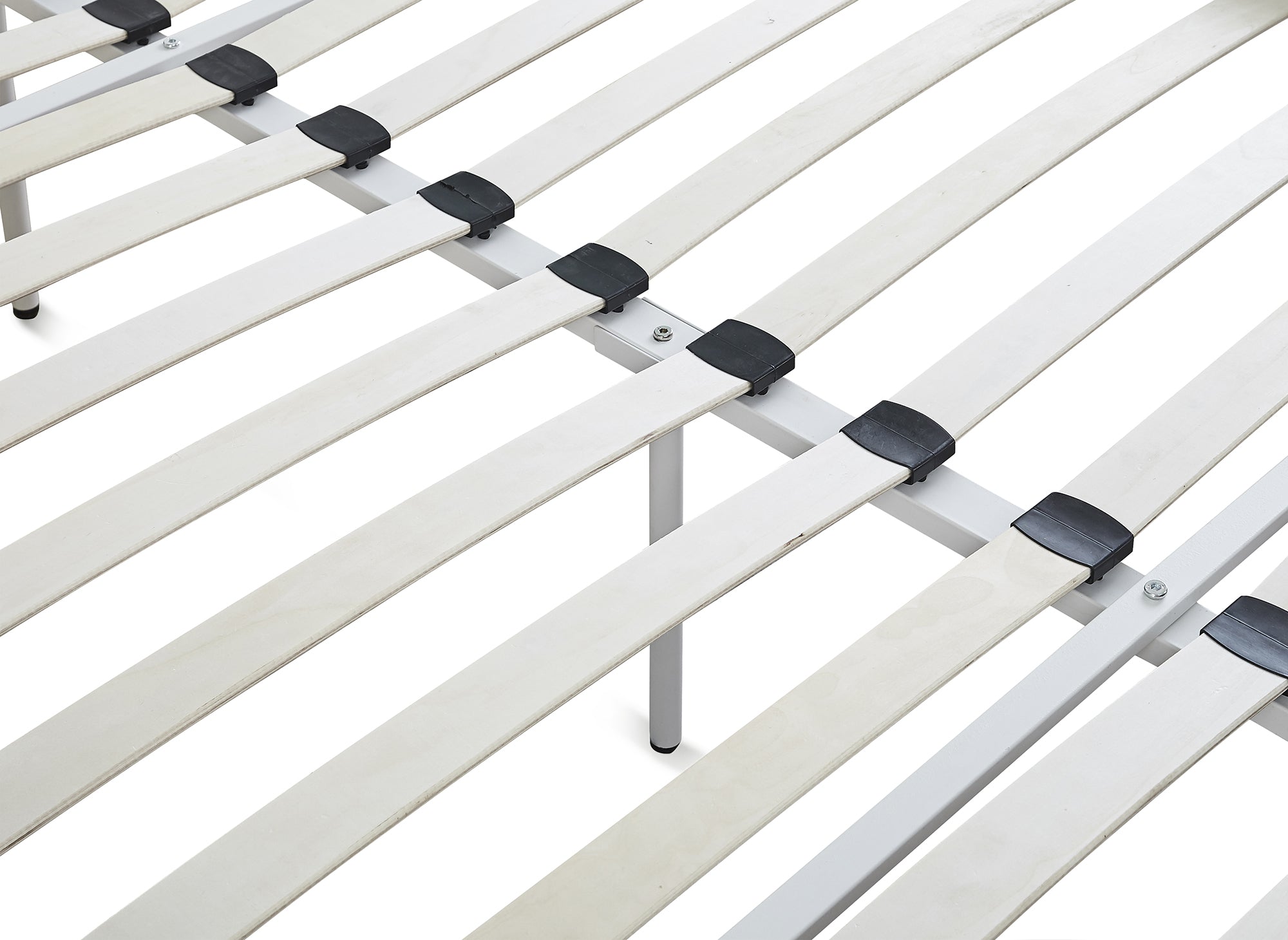 Cama doble KADY de metal blanco, 160 x 200 cm