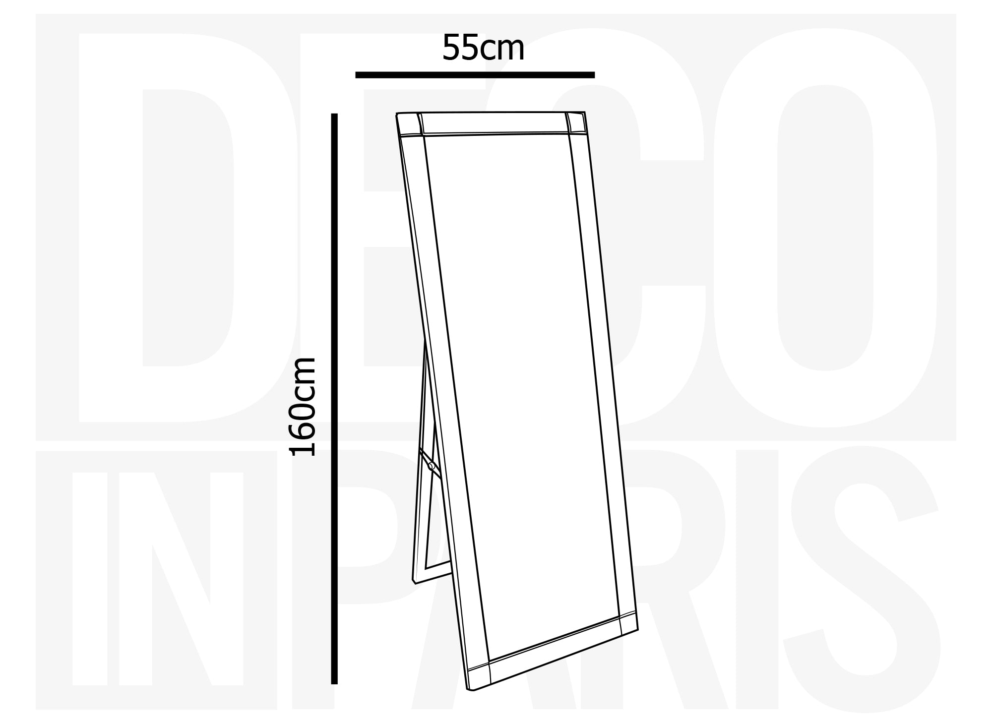 Espejo rectangular grande de pie MALIA