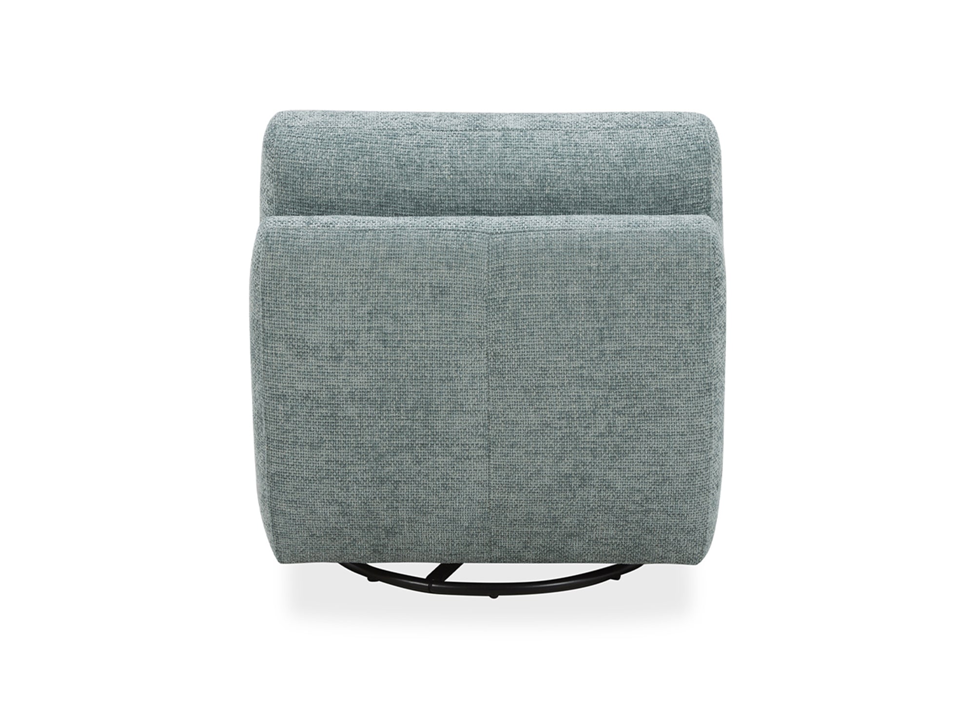 Sillón giratorio TANGO en terciopelo verde espuma de mar jaspeado