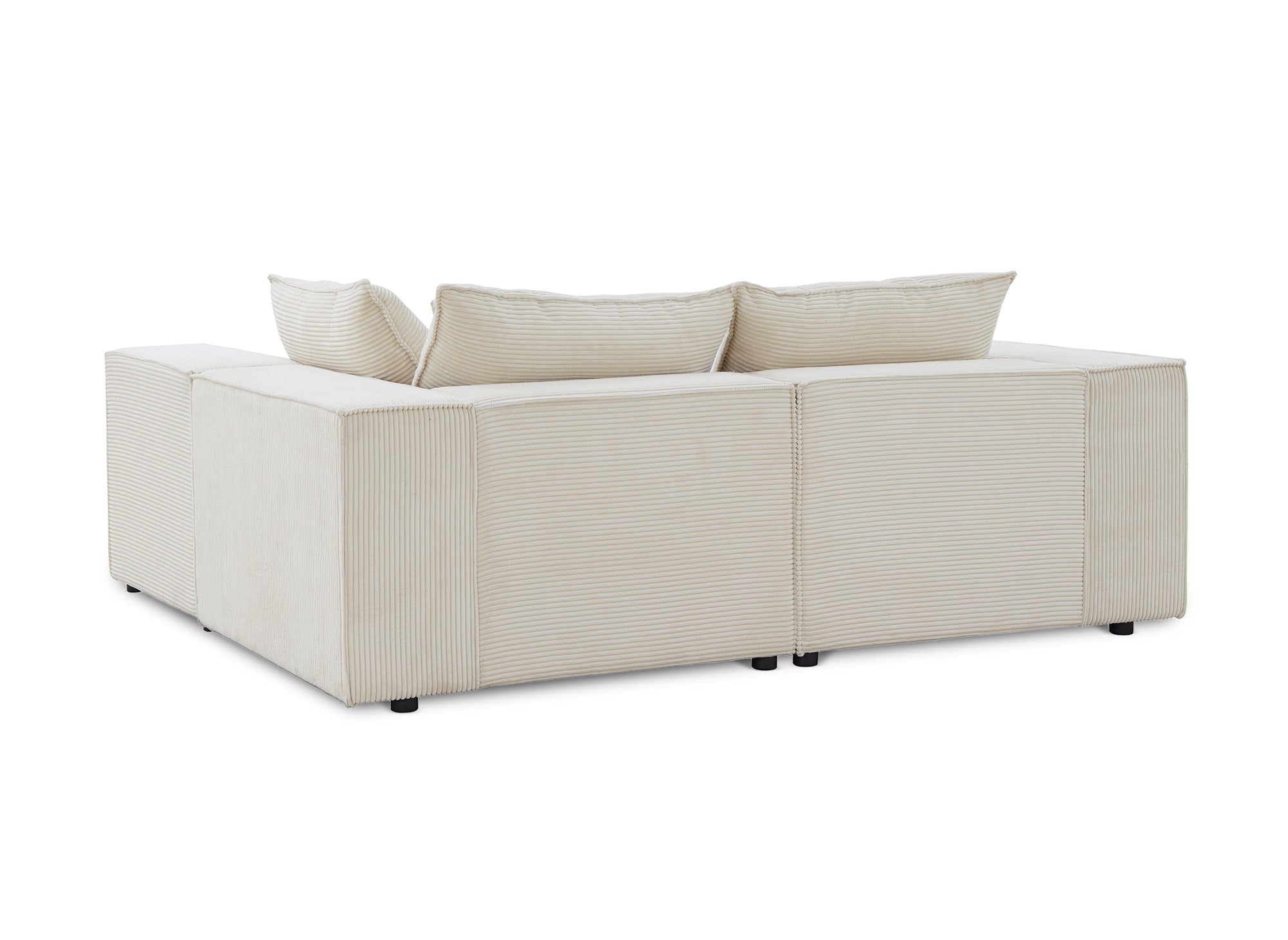 Sofá esquinero modular HARLEM en pana gruesa color beige