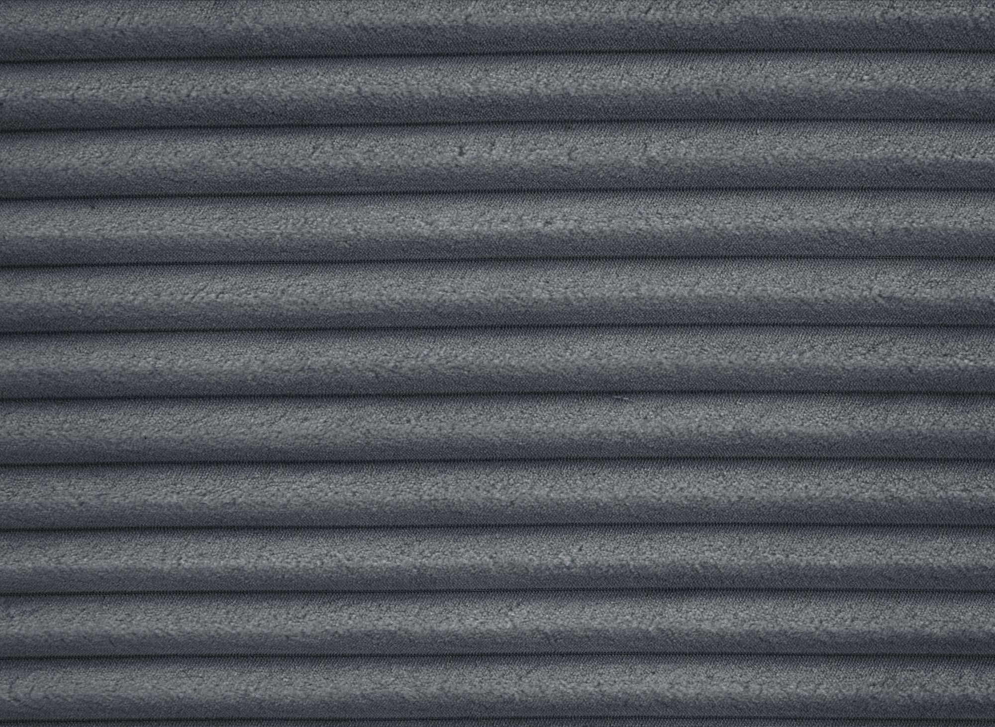 Sofá esquinero convertible TILDA con almacenaje en pana gris suave - Esquinero derecho