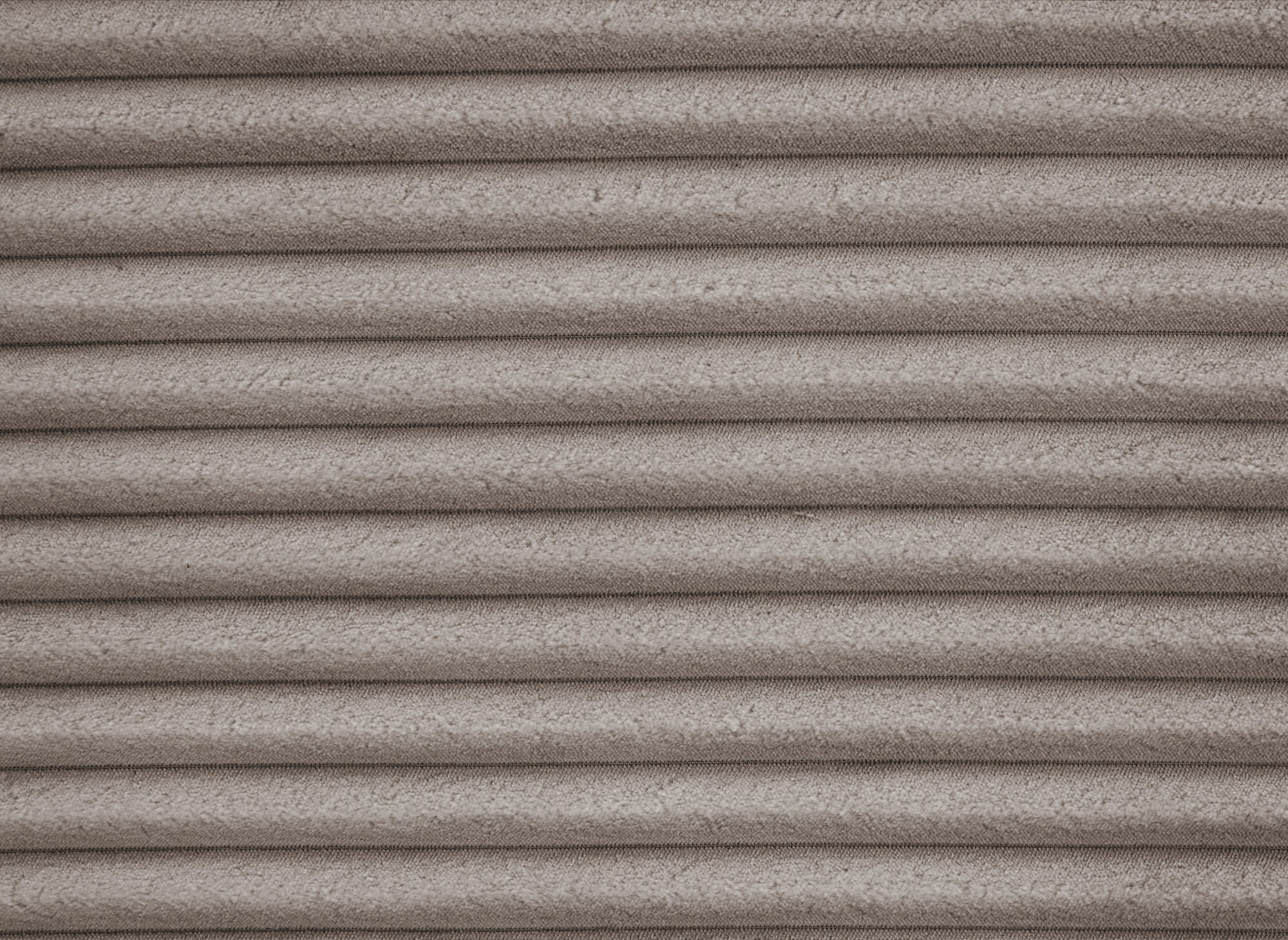 Sofá cama esquinero TILDA con almacenaje en pana color topo suave - Esquina derecha