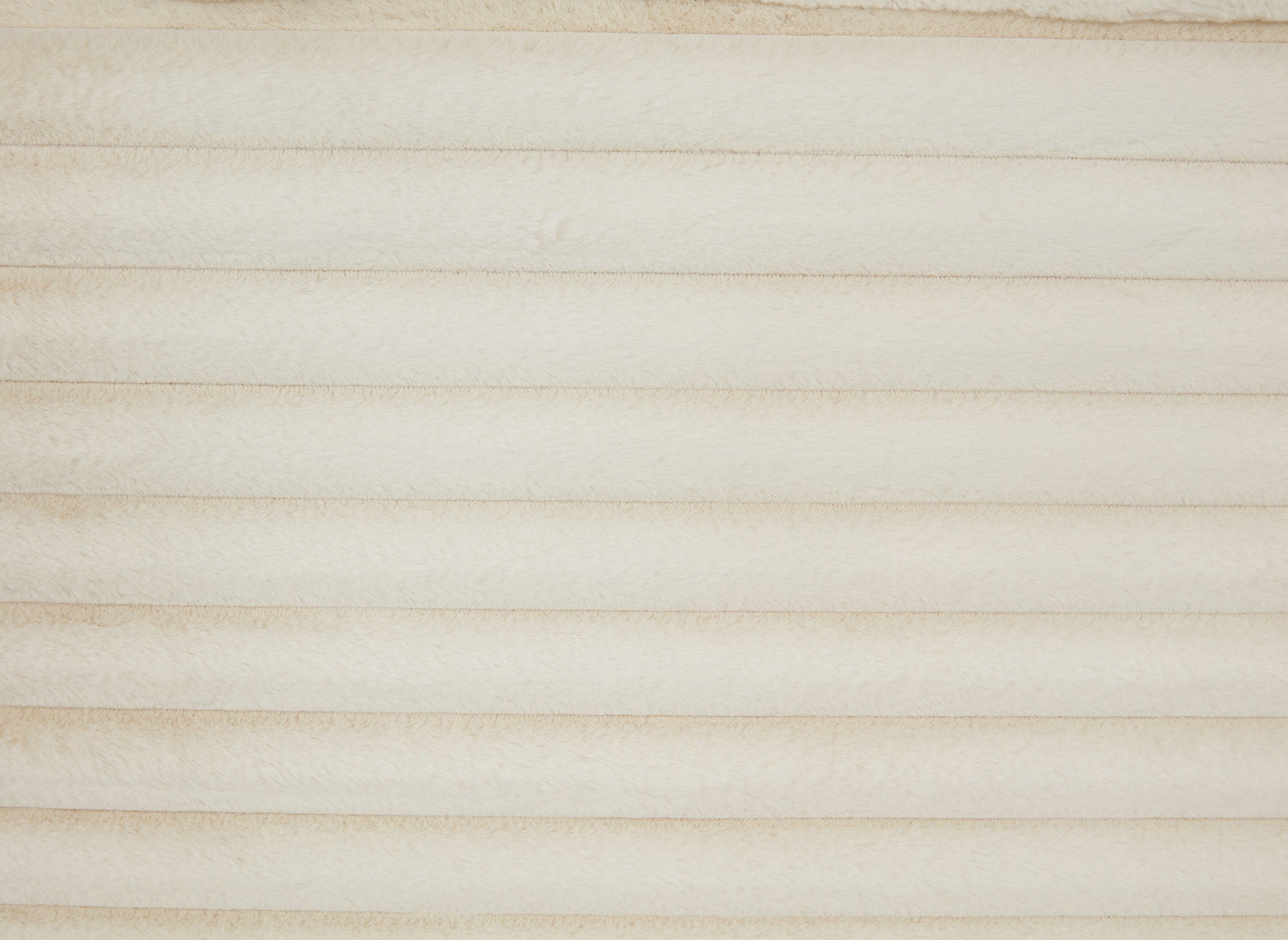 Sofá recto de 2 plazas DAHO en suave tejido acanalado color beige