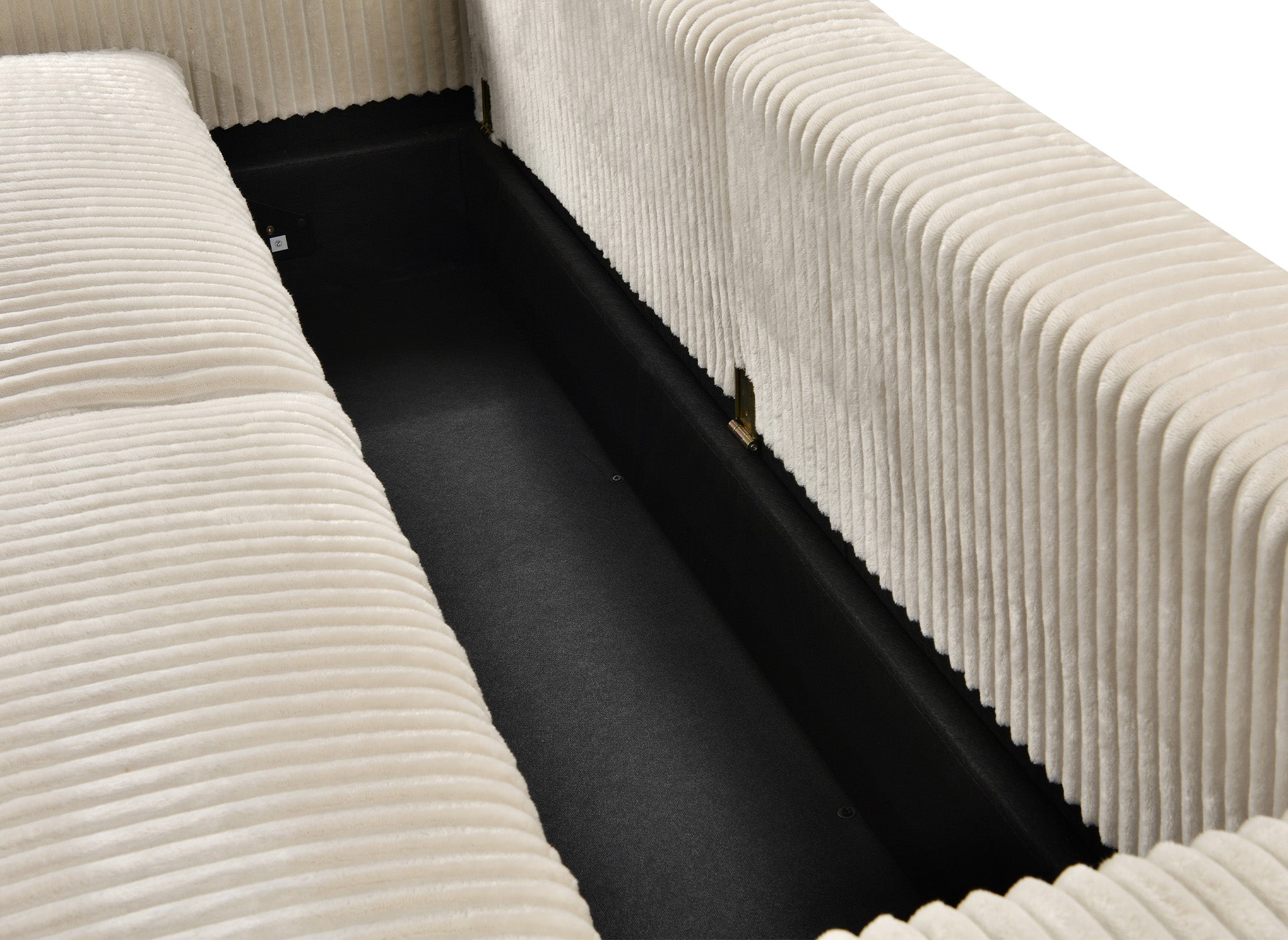 Sofá cama ALINE de 3 plazas en pana gruesa color beige