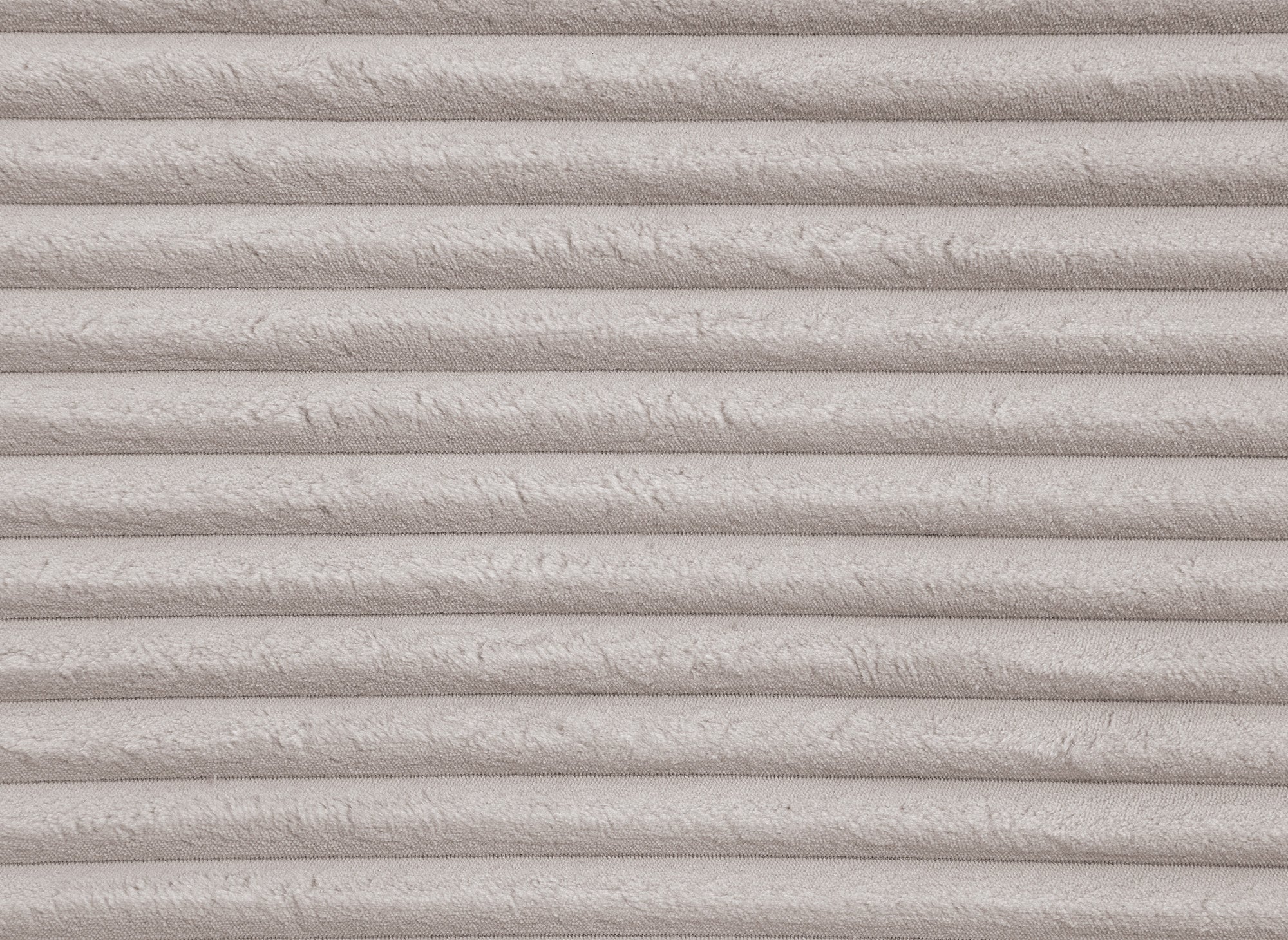 Sofá cama panorámico convertible TILDA con almacenaje en terciopelo de pana color topo - Esquina derecha