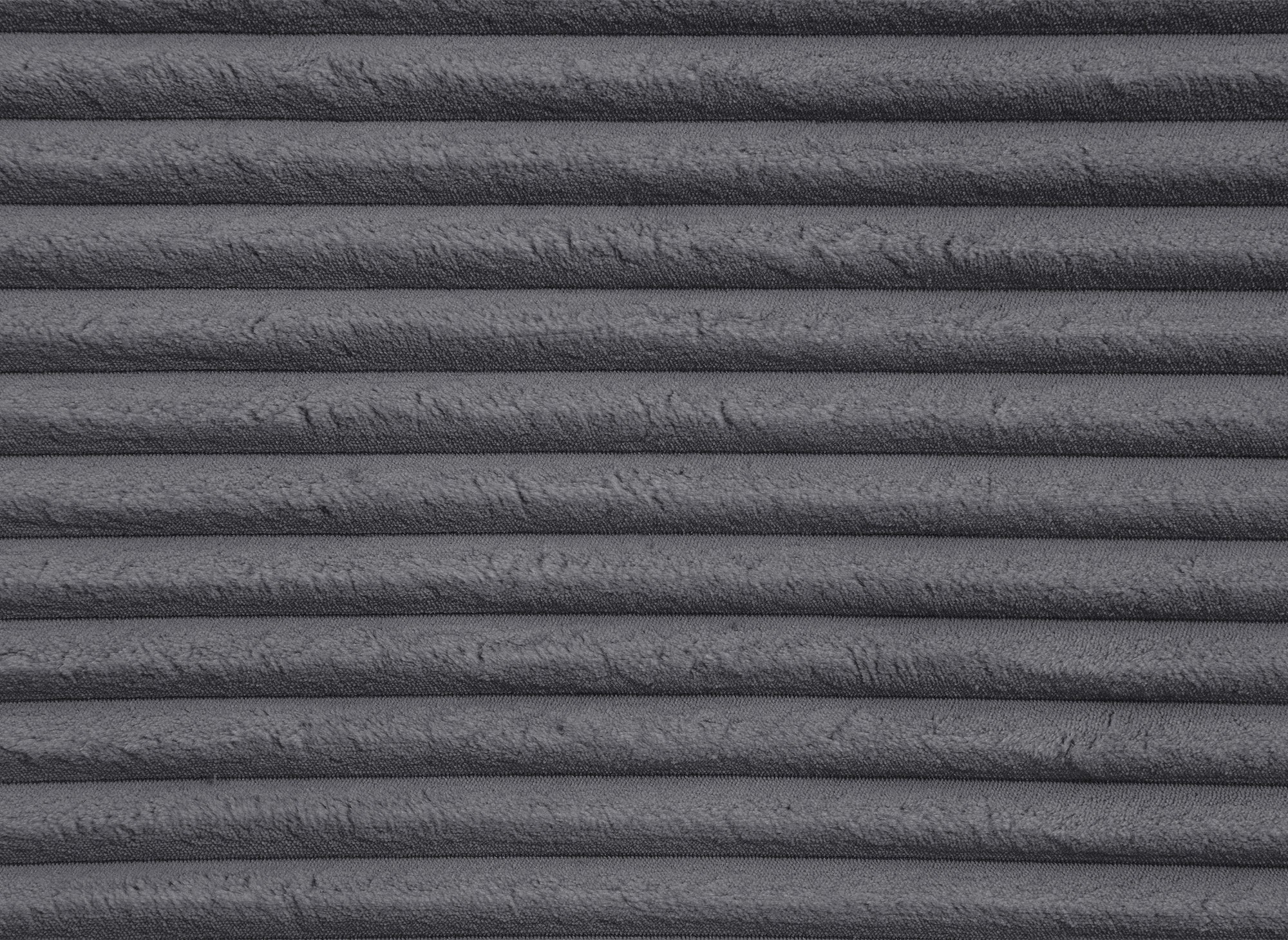 Sofá cama esquinero TILDA con chaise longue y almacenaje en pana gris gruesa - Esquina derecha