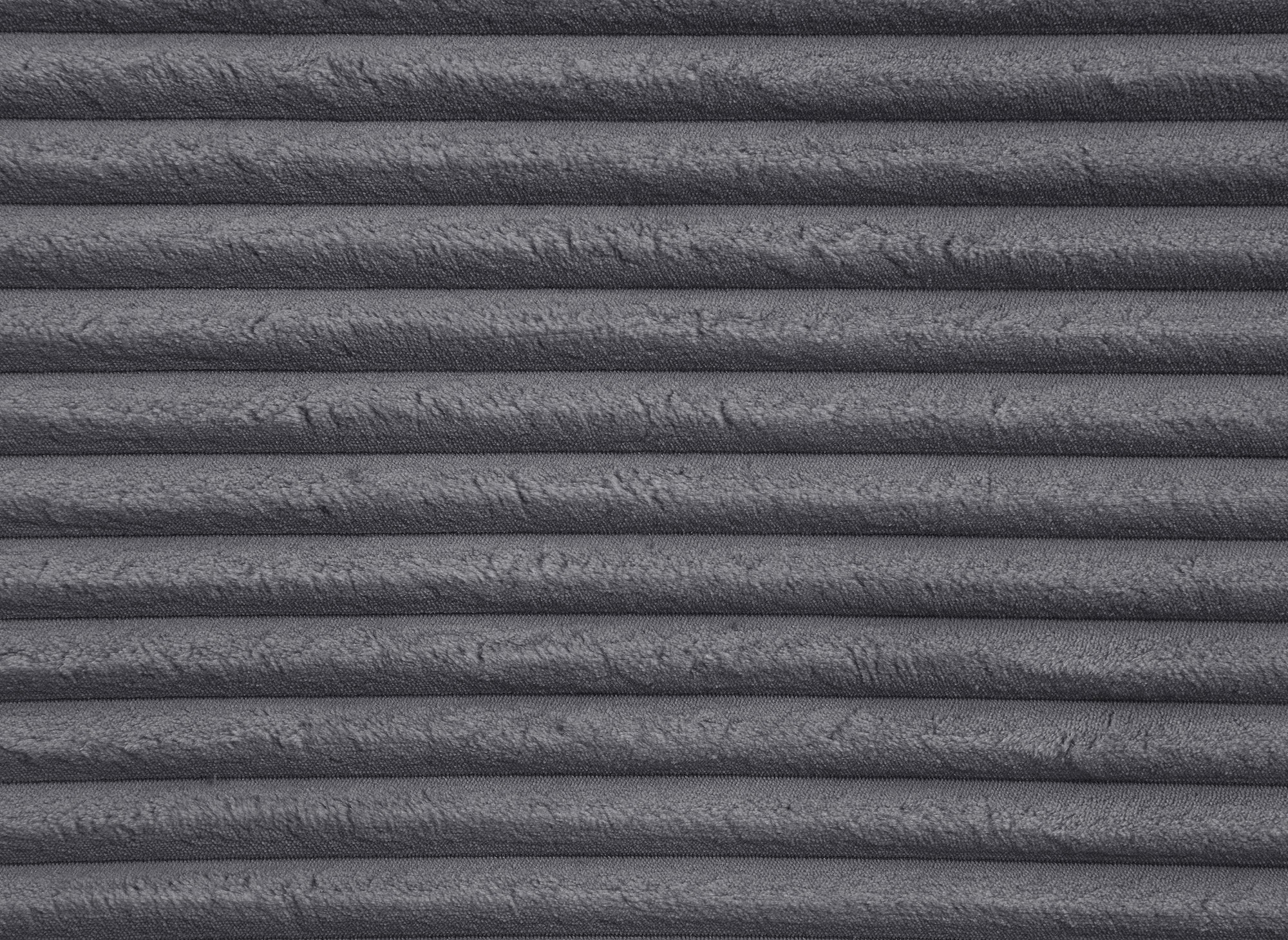 Sofá cama panorámico convertible TILDA con almacenaje en terciopelo gris pana - Esquina izquierda