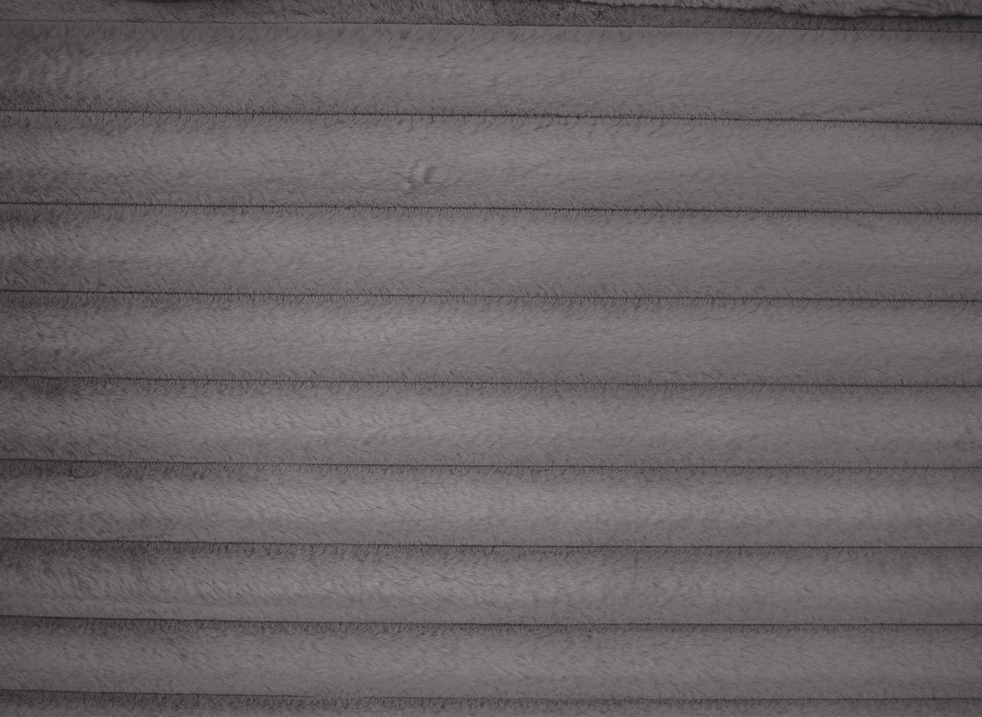 Sofá chaise longue recto de 2 plazas DAHO en tejido acanalado gris suave