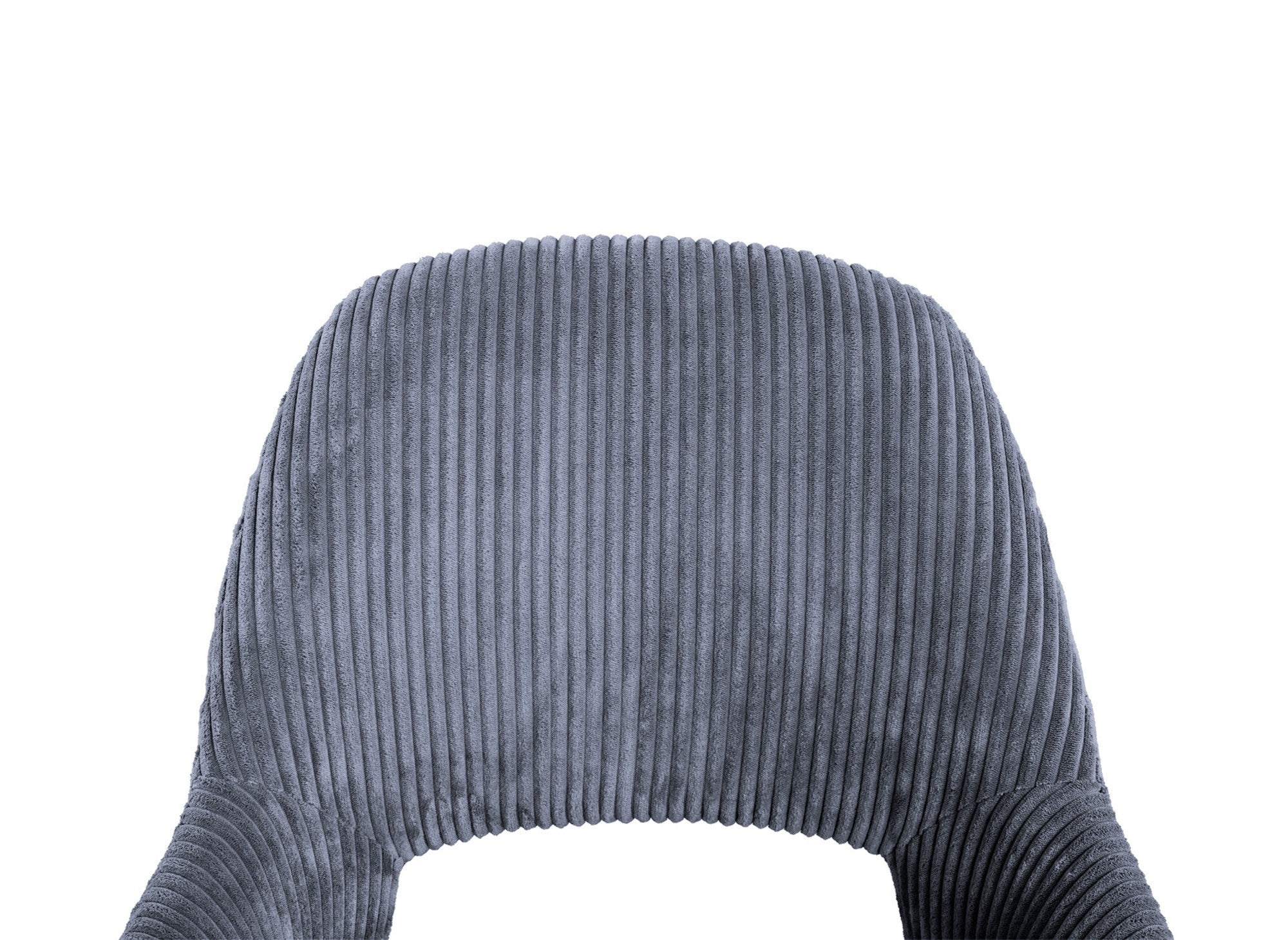 Juego de 2 sillas de diseño SYRA en pana gris.