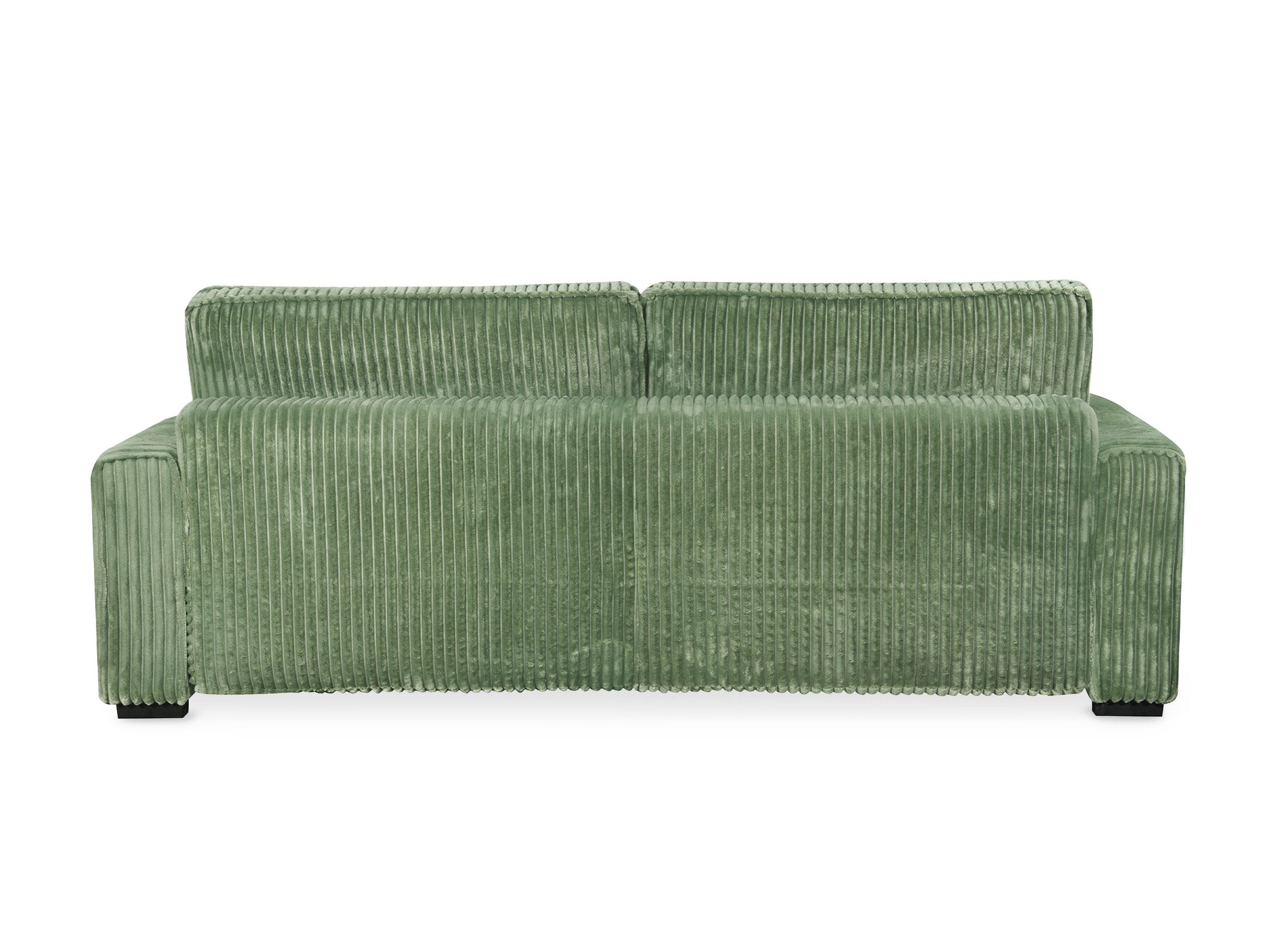 Sofá cama de 3 plazas ALINE en pana verde gruesa