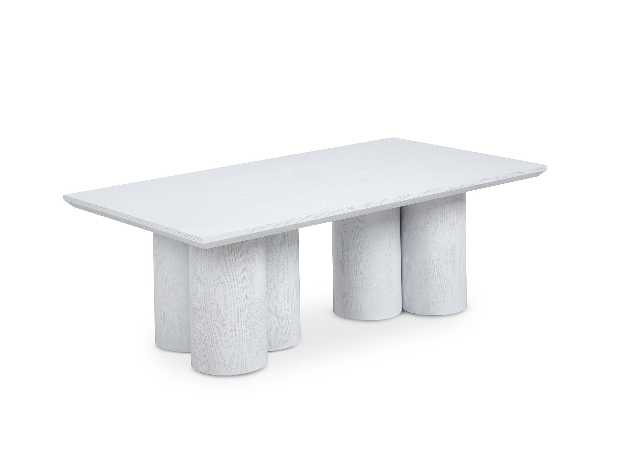 Mesa de centro ROSALIA blanca con patas de forma orgánica
