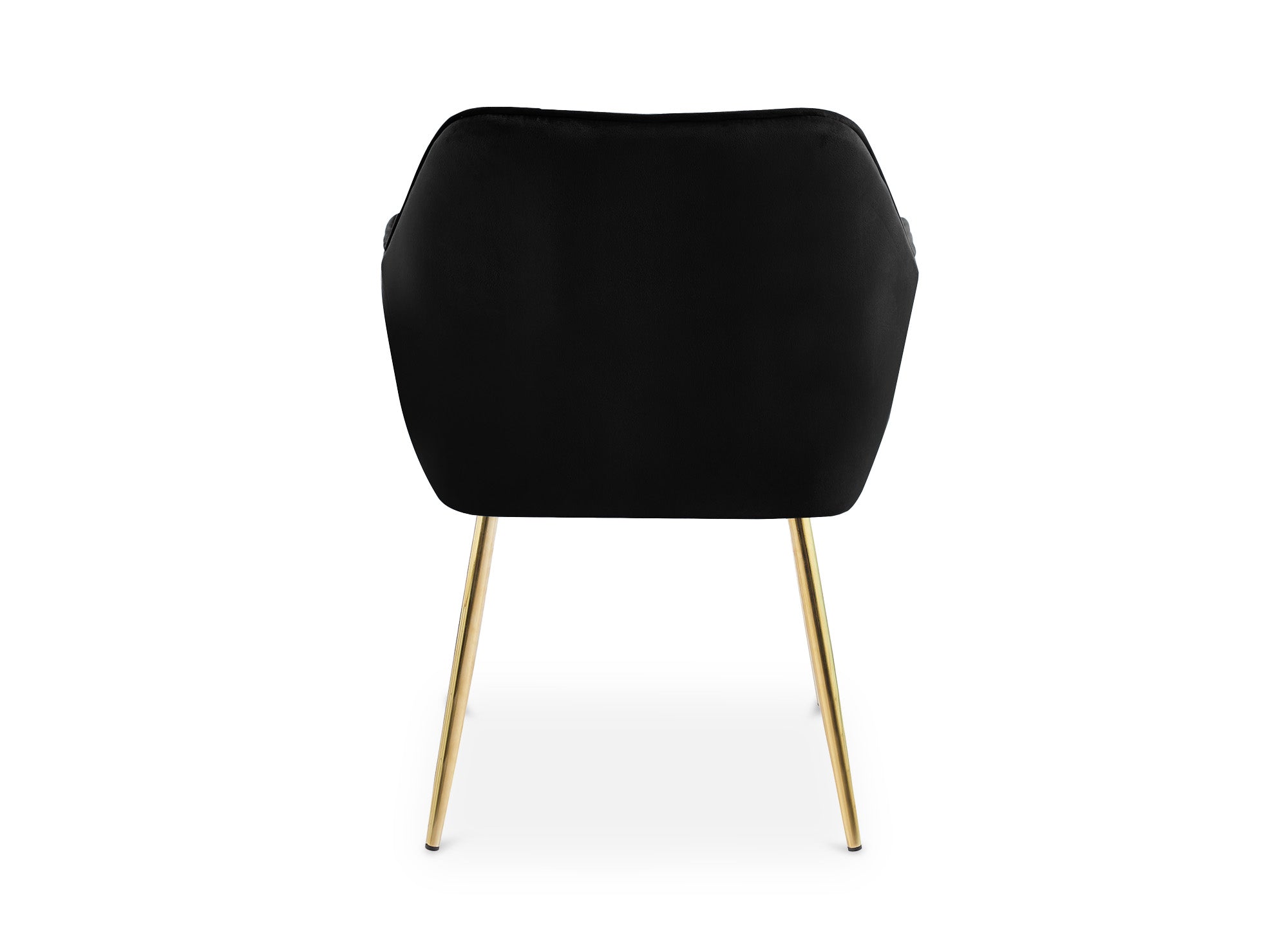 Conjunto de 2 sillones EDWIGE de terciopelo negro