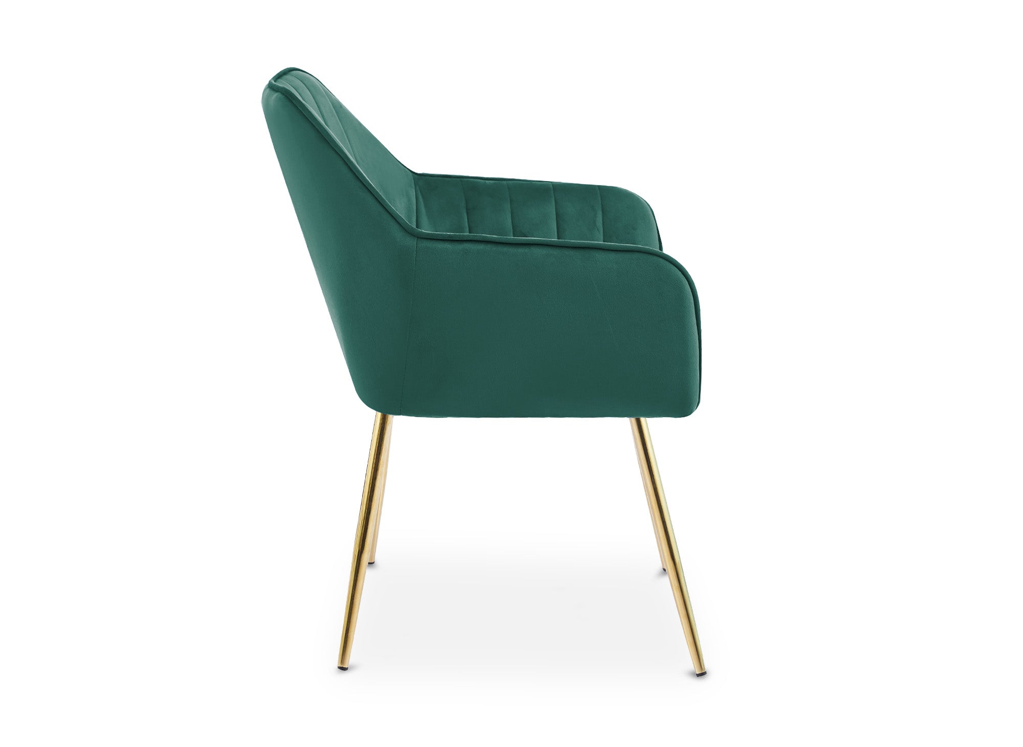 Conjunto de 2 sillones EDWIGE de terciopelo verde