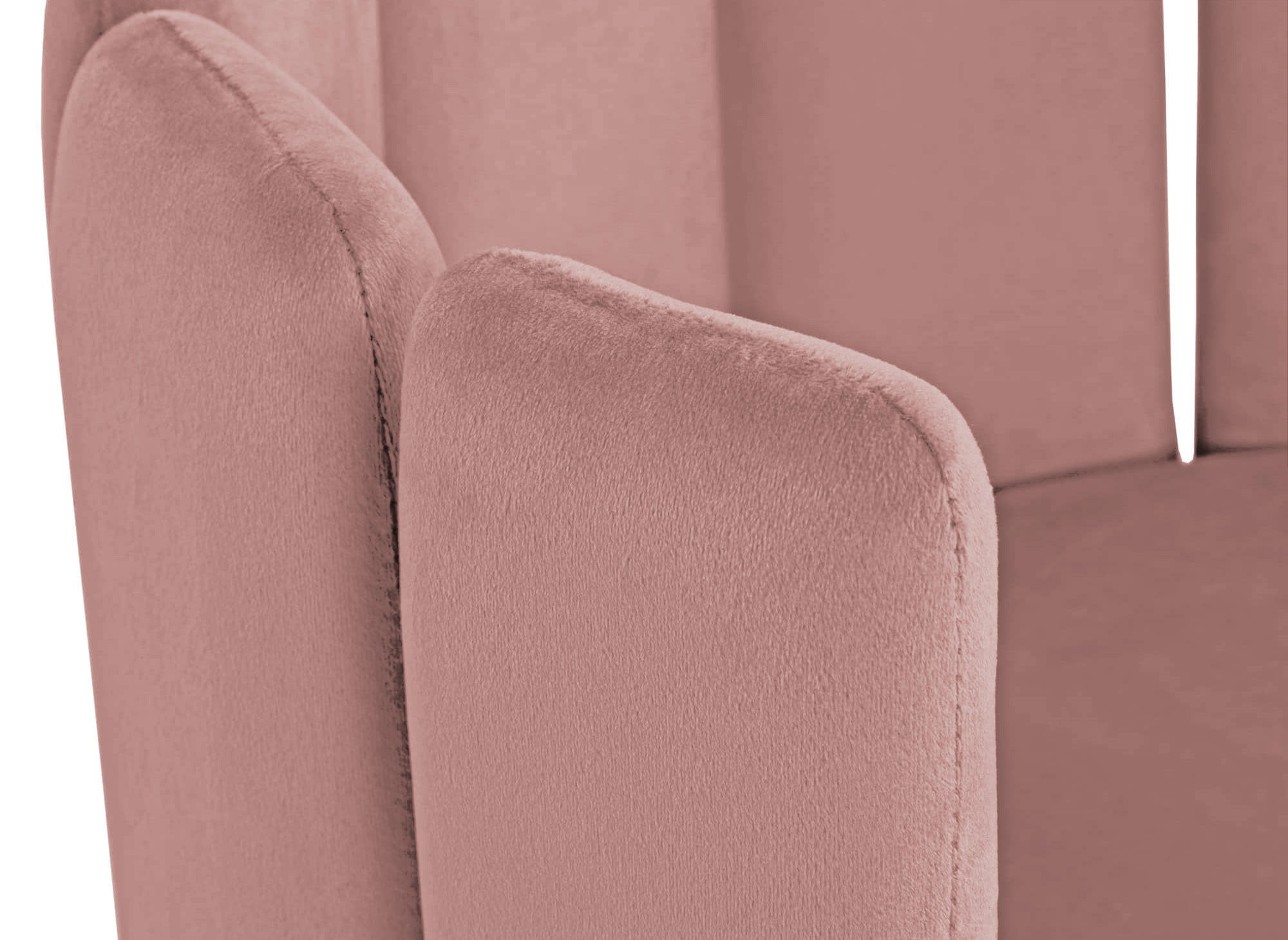 Juego de 2 taburetes de bar de diseño DEBBY en terciopelo rosa