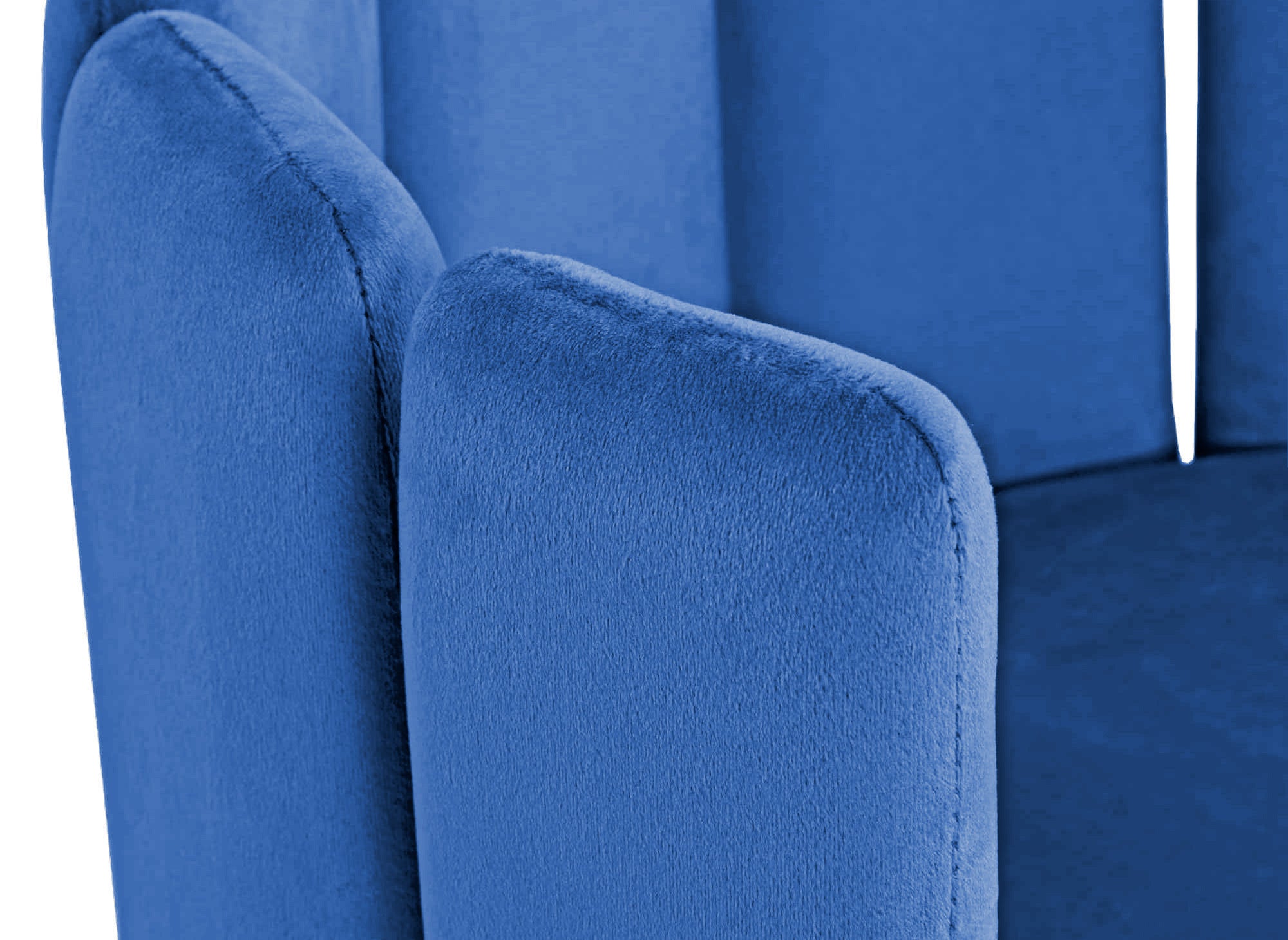 Juego de 2 taburetes de bar de diseño DEBBY en terciopelo azul