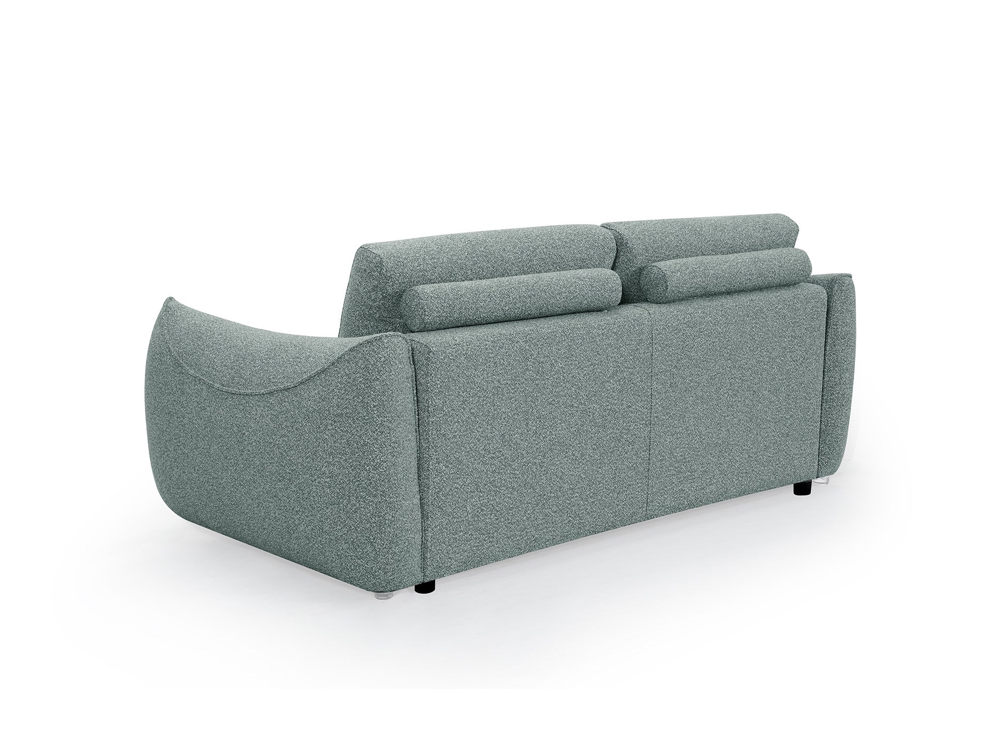 Sofá EZRA de 3 plazas en tejido bouclé verde claro