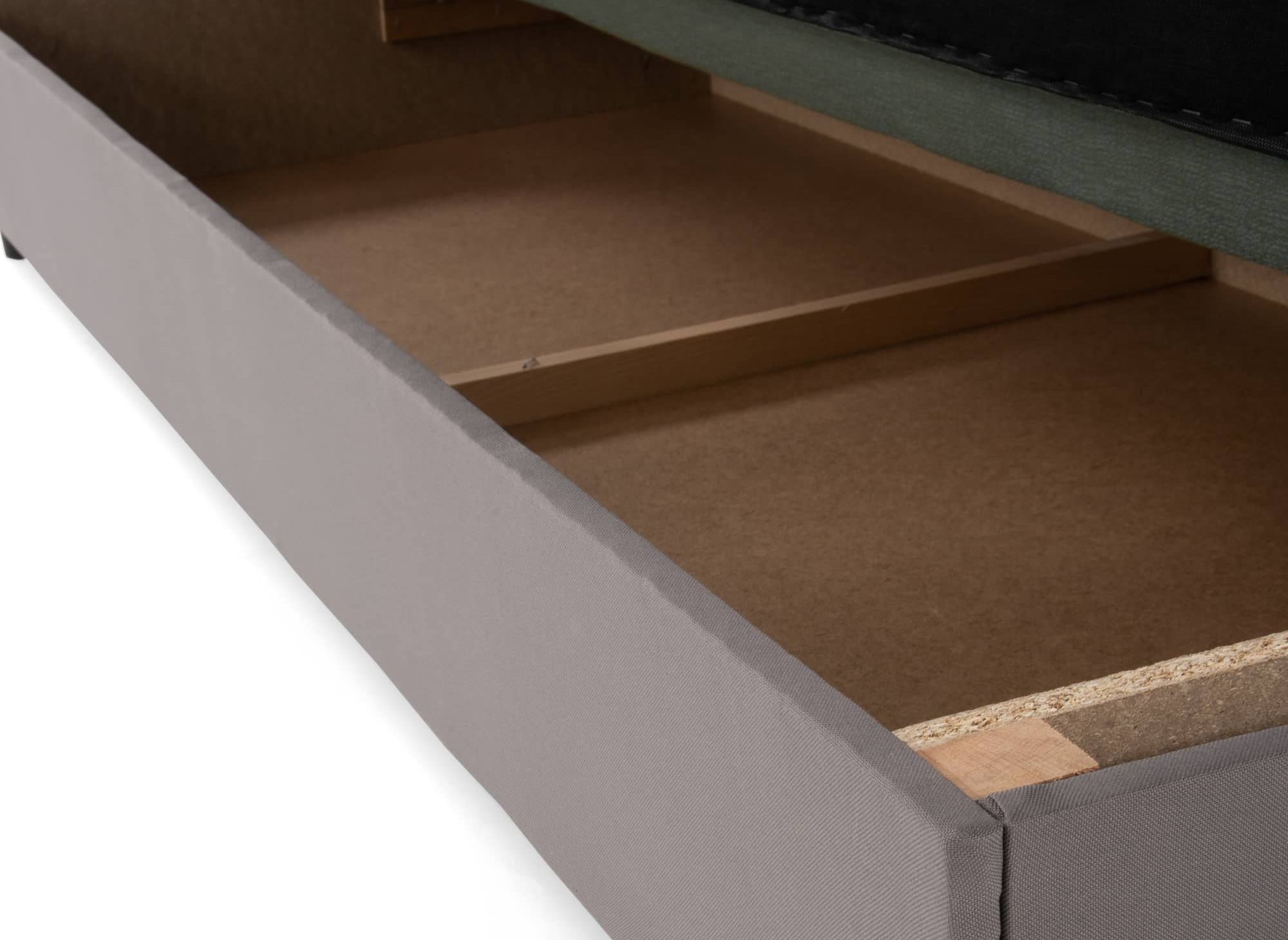 Sofá convertible NATI gris con mecanismo clic-clac